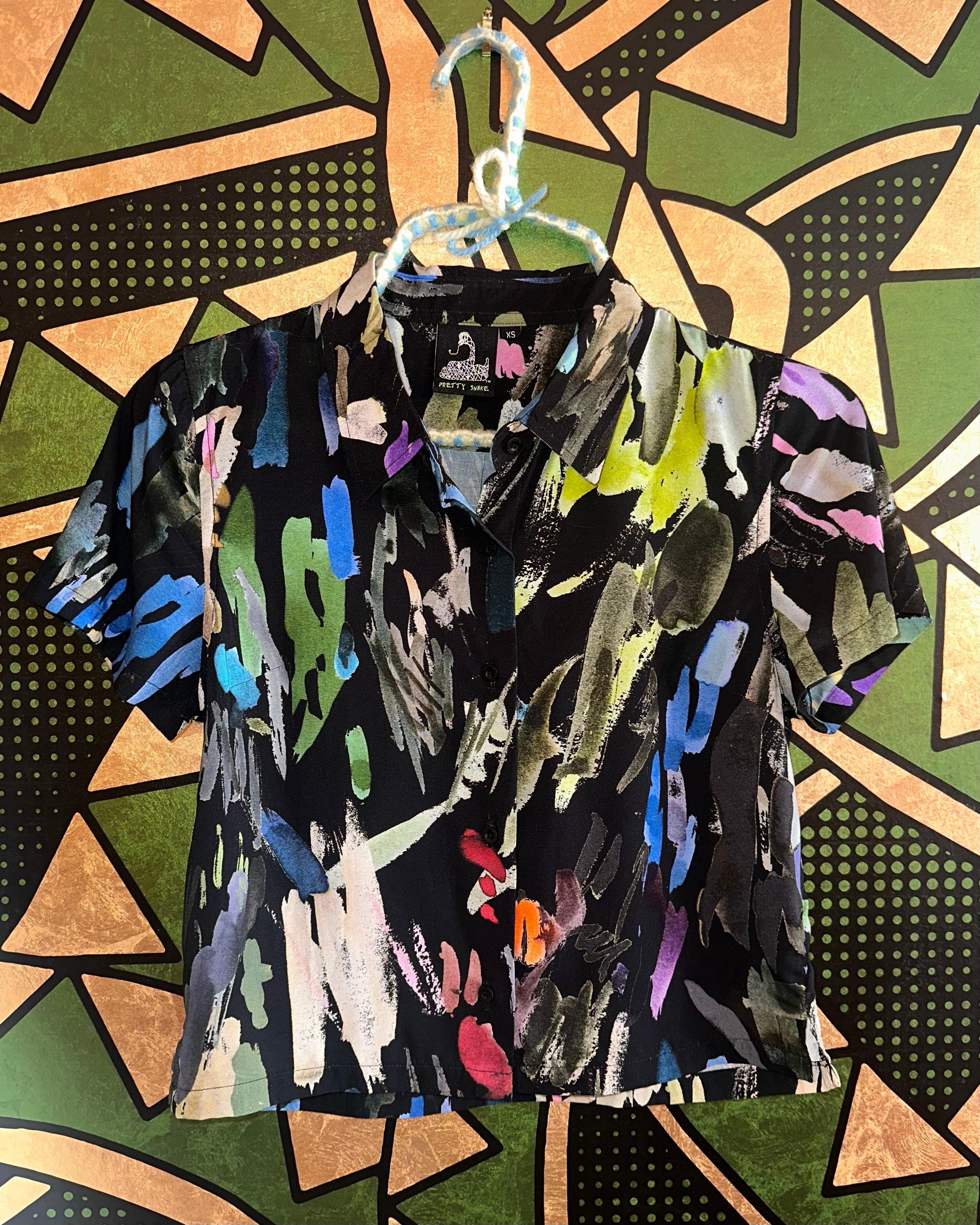 Brushstroke Blouse (SHIPS FROM PRETTY SNAKE, NOT AVAILABLE FOR PICKUP IN STORE) - Die With Your Boots On