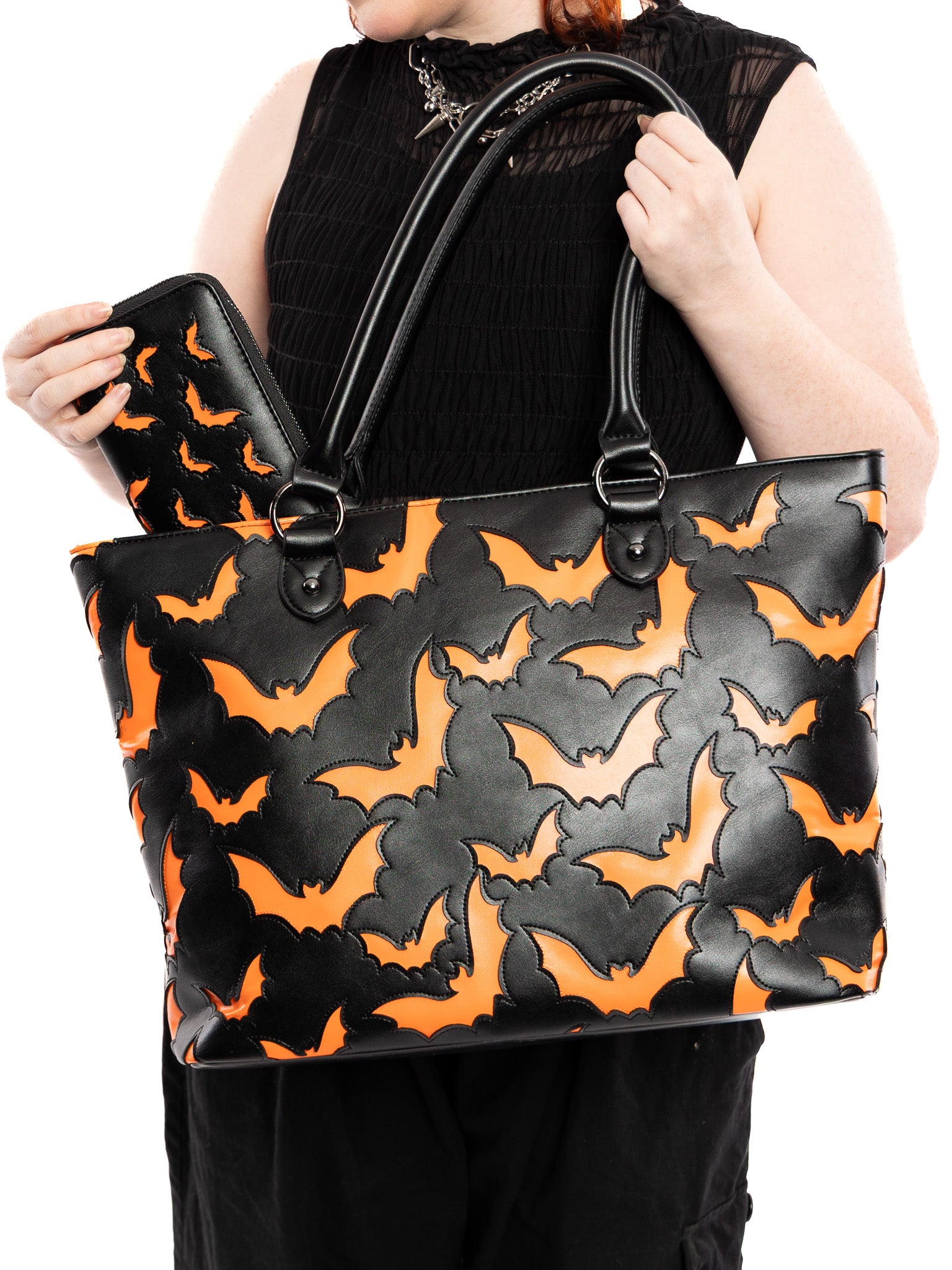 Bat Wallet- Orange/Black FOXBLOOD - Die With Your Boots On