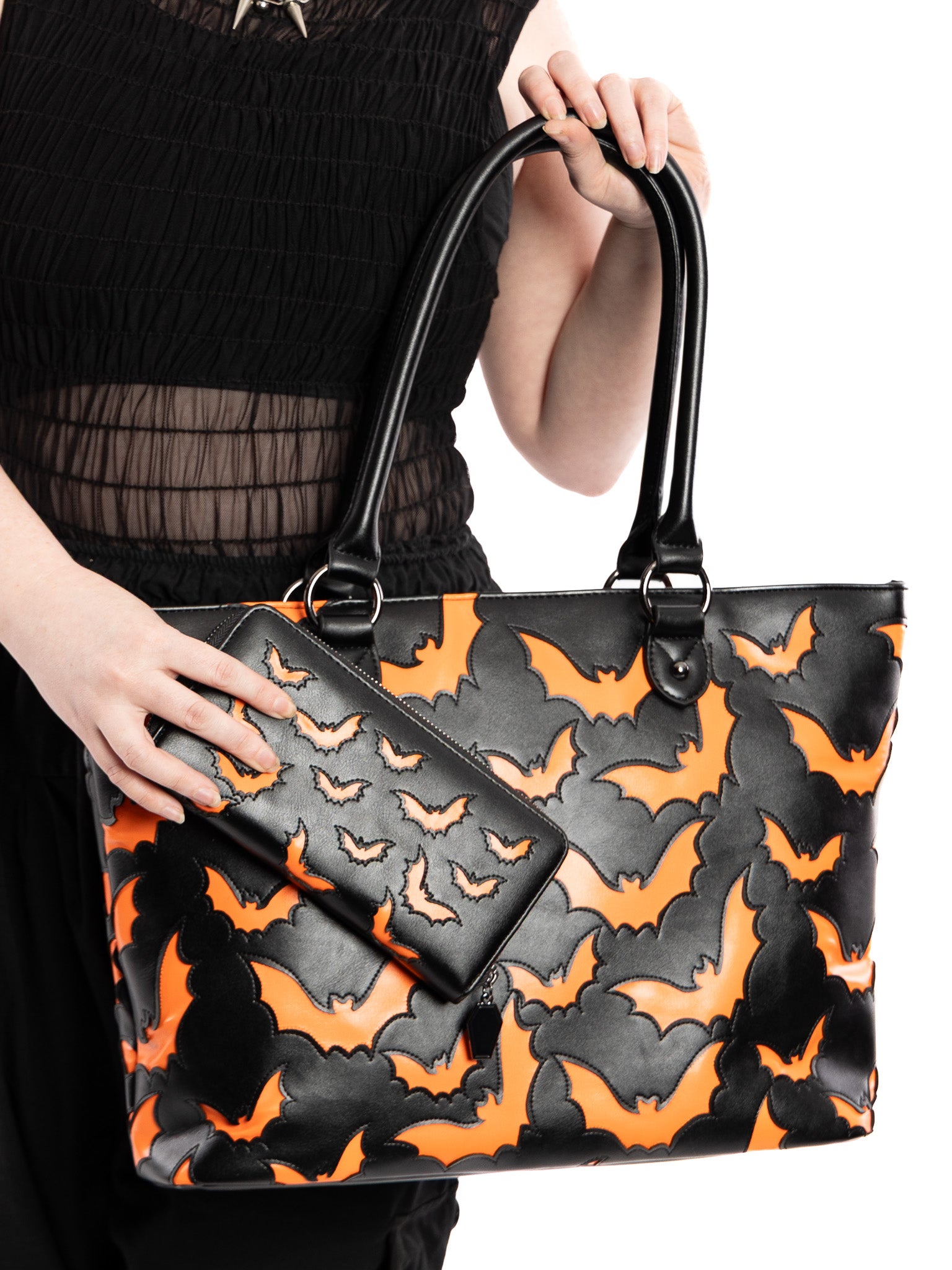 Bat Wallet- Orange/Black FOXBLOOD - Die With Your Boots On