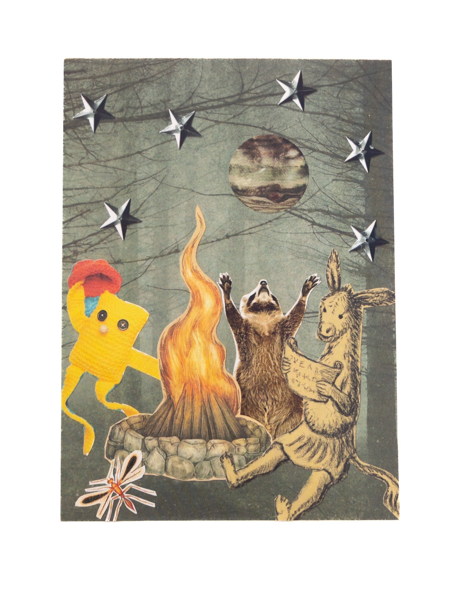 Campfire Friends Collage Print 5x7" - Die With Your Boots On