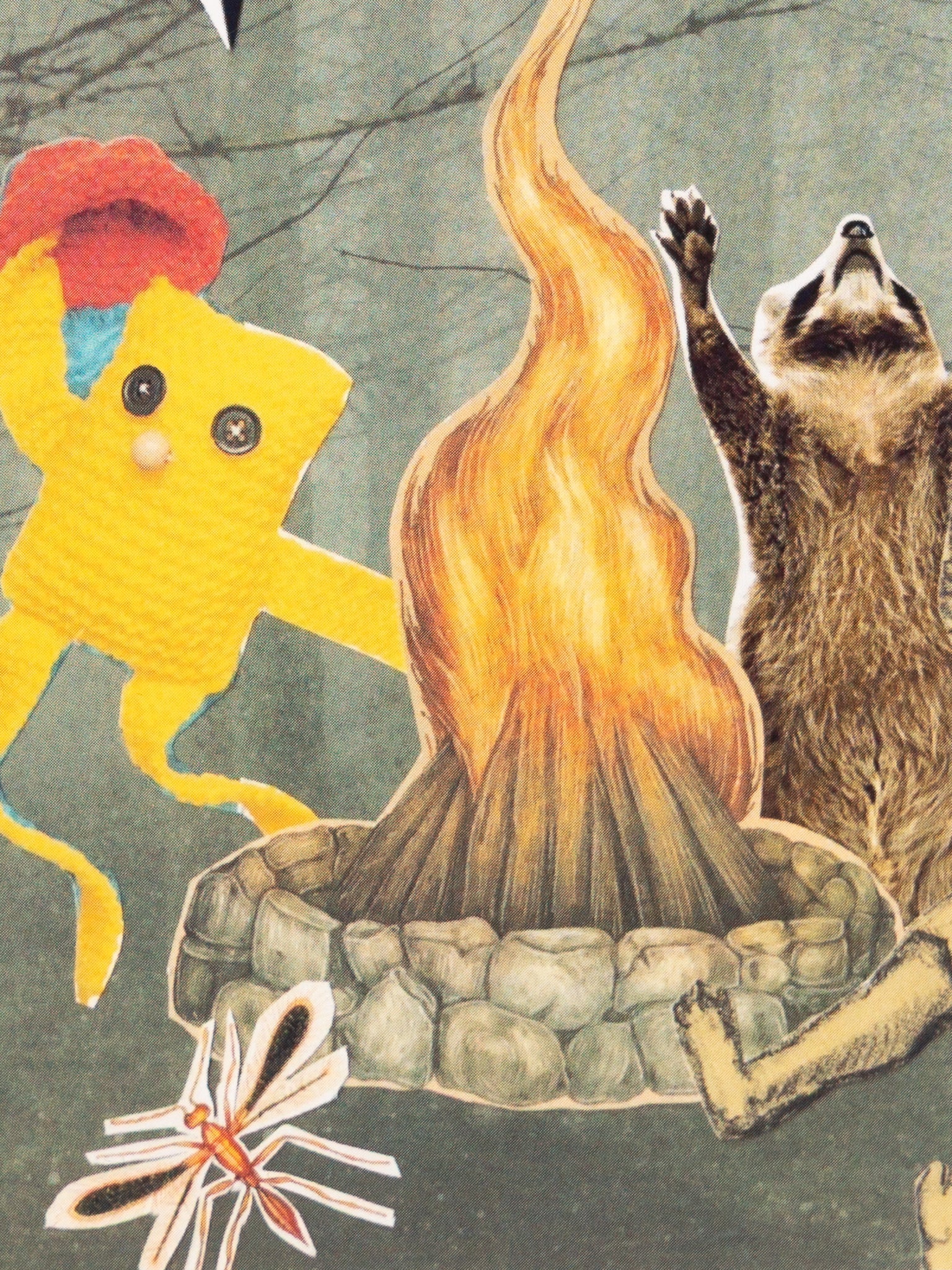 Campfire Friends Collage Print 5x7" - Die With Your Boots On