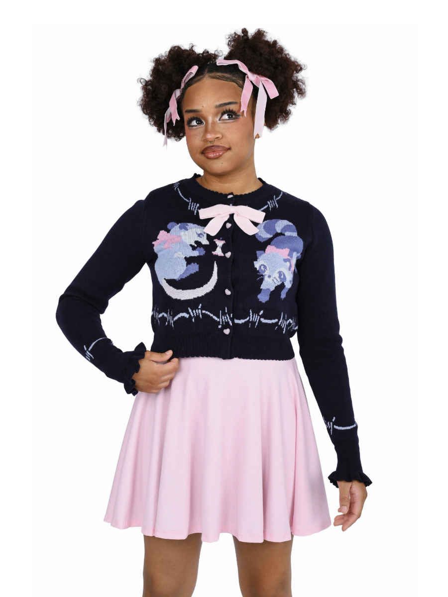 Trash Parade Cropped Cardigan MY VIOLET | Die With Your Boots On Trash Parade Cropped Cardigan MY VIOLET | Die With Your Boots On