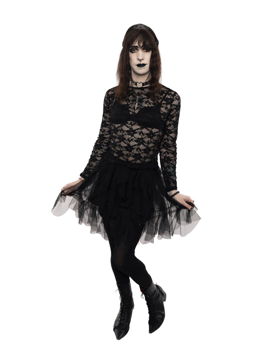 Misty Layered Mesh Skirt - Die With Your Boots On