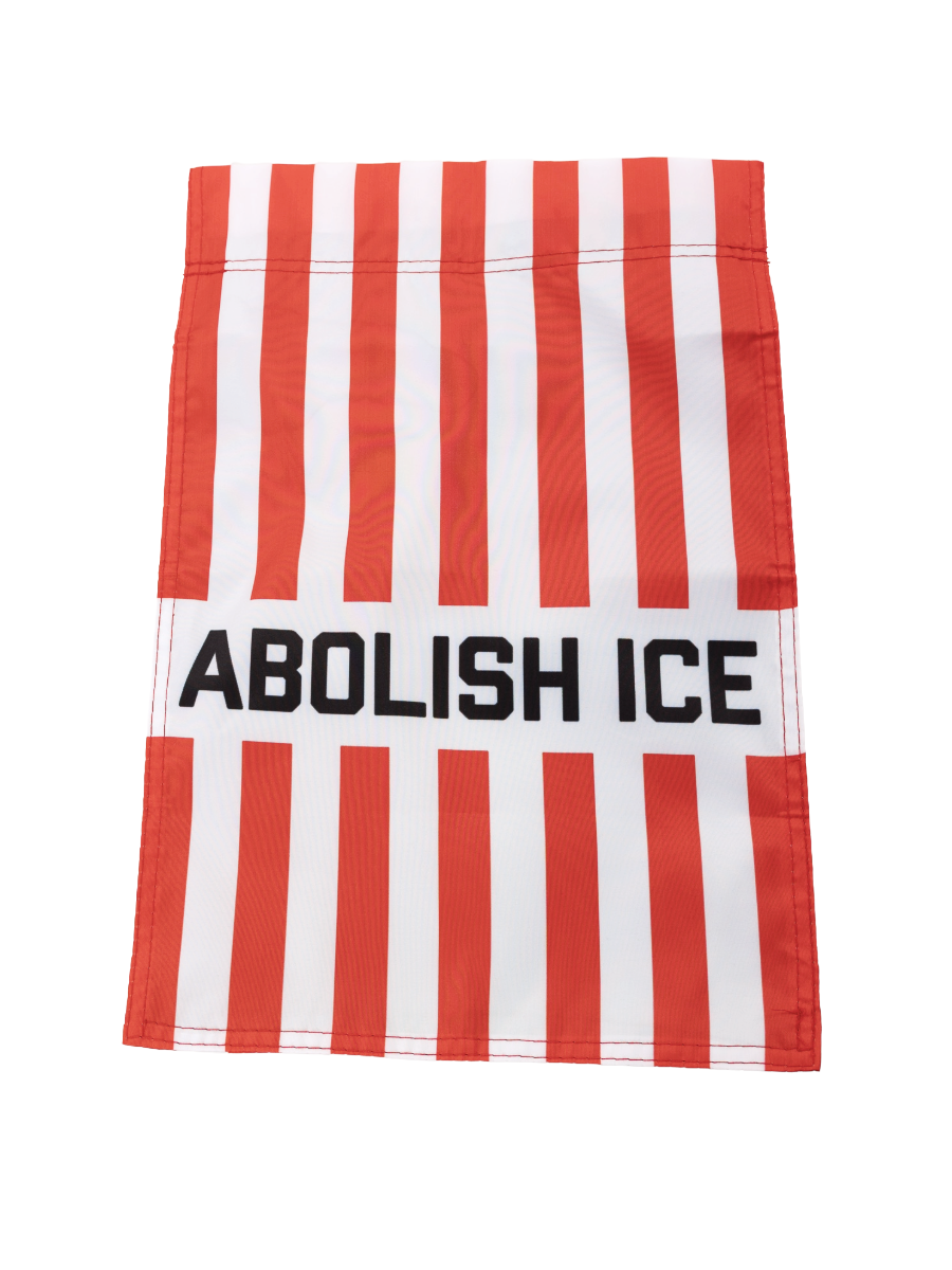Abolish ICE Garden Flag - Die With Your Boots On
