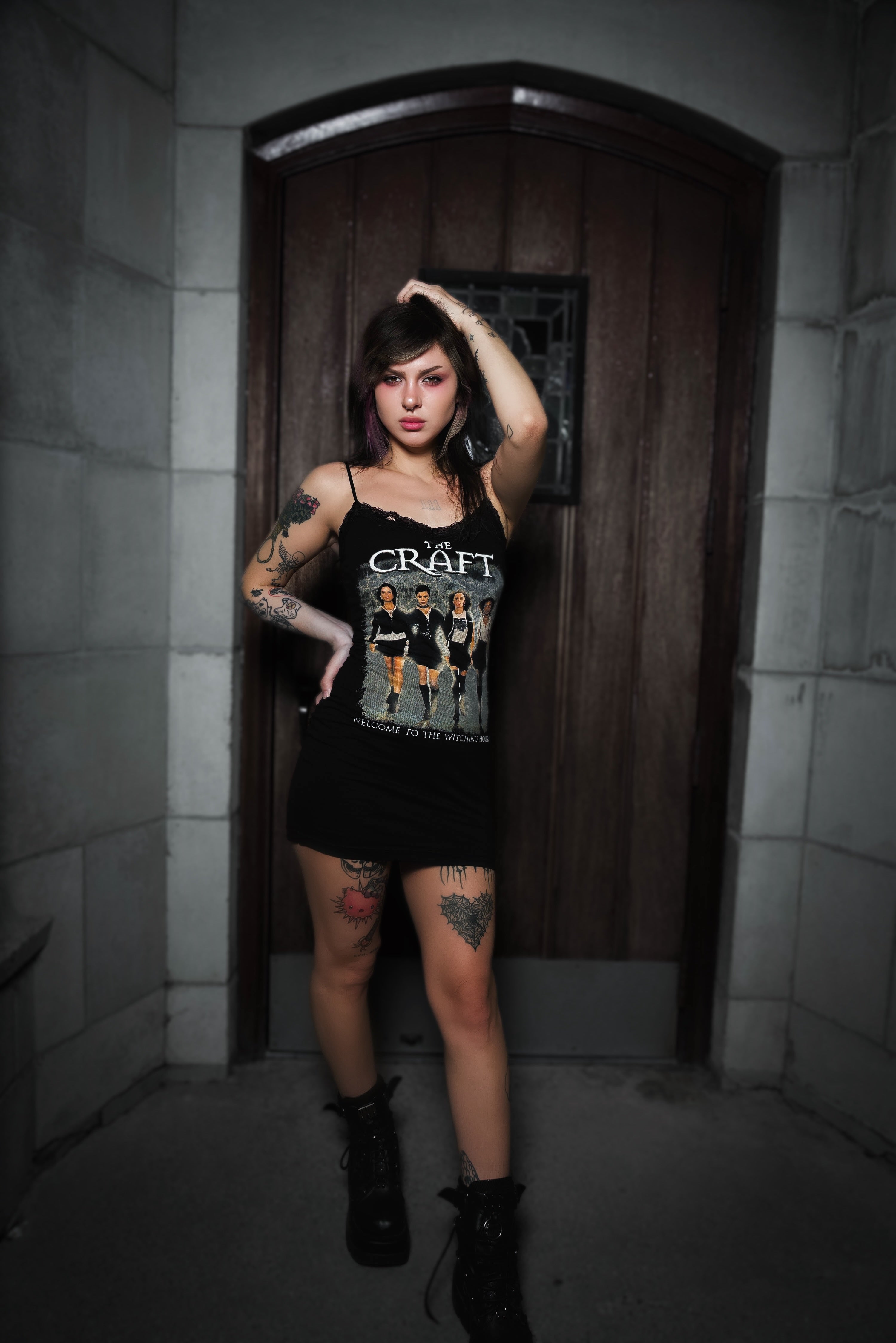 The Craft Lace Strap Dress (SHIPS FROM VERA'S EYECANDY, NOT AVAILABLE FOR PICKUP IN STORE) - Die With Your Boots On