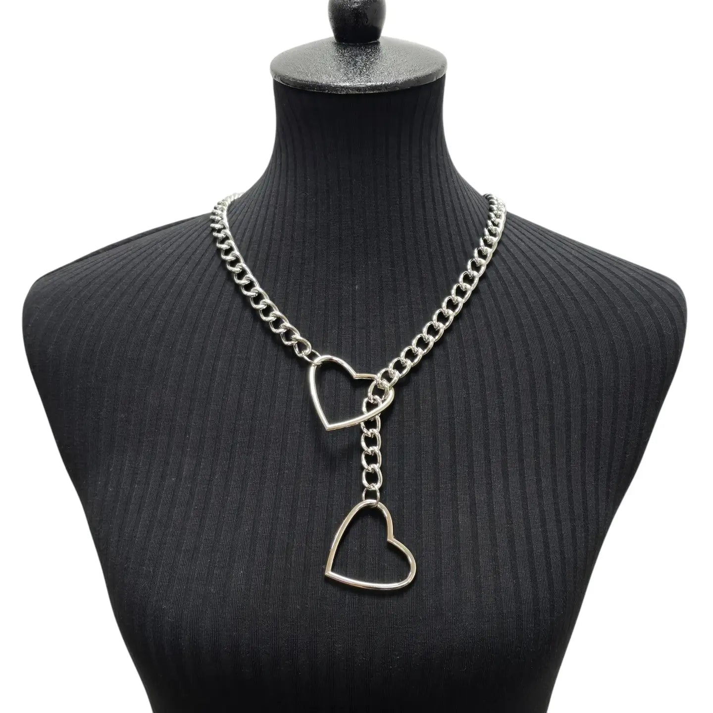 Silver Heart Pendulum Necklace - Die With Your Boots On