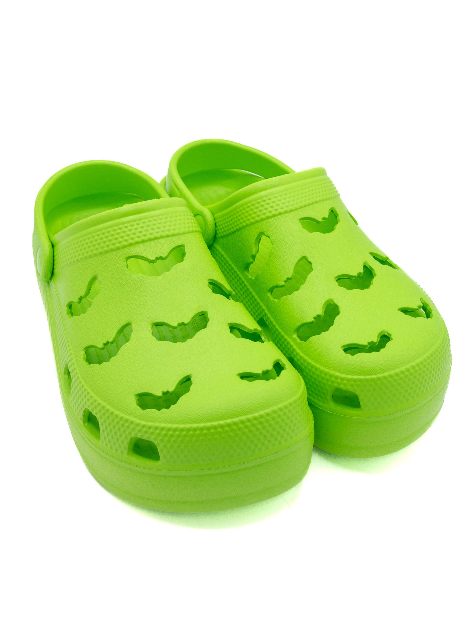 R.I.P.S. Bat Clogs- Neon Green STRANGE CVLT - Die With Your Boots On