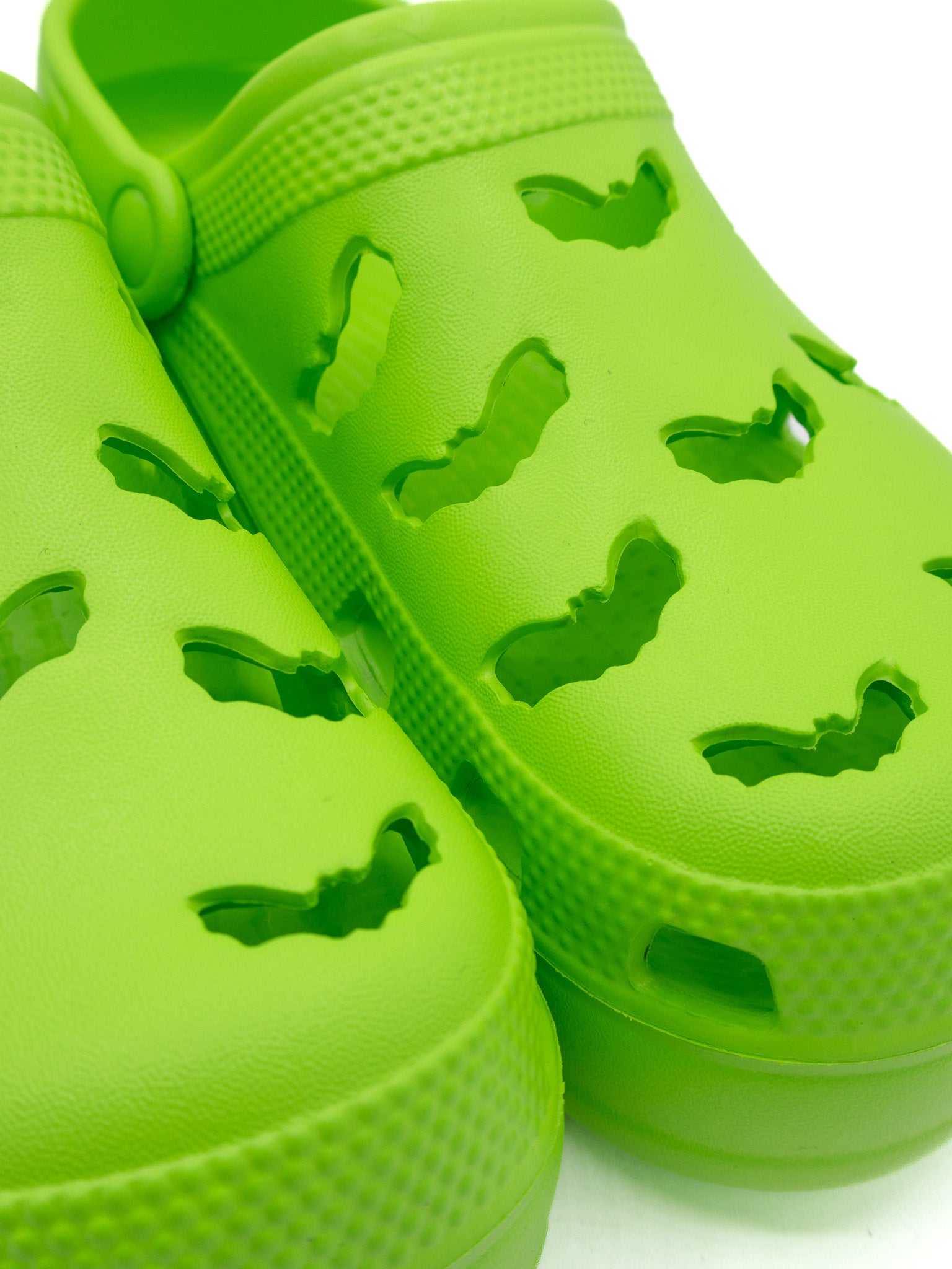 R.I.P.S. Bat Clogs- Neon Green STRANGE CVLT - Die With Your Boots On