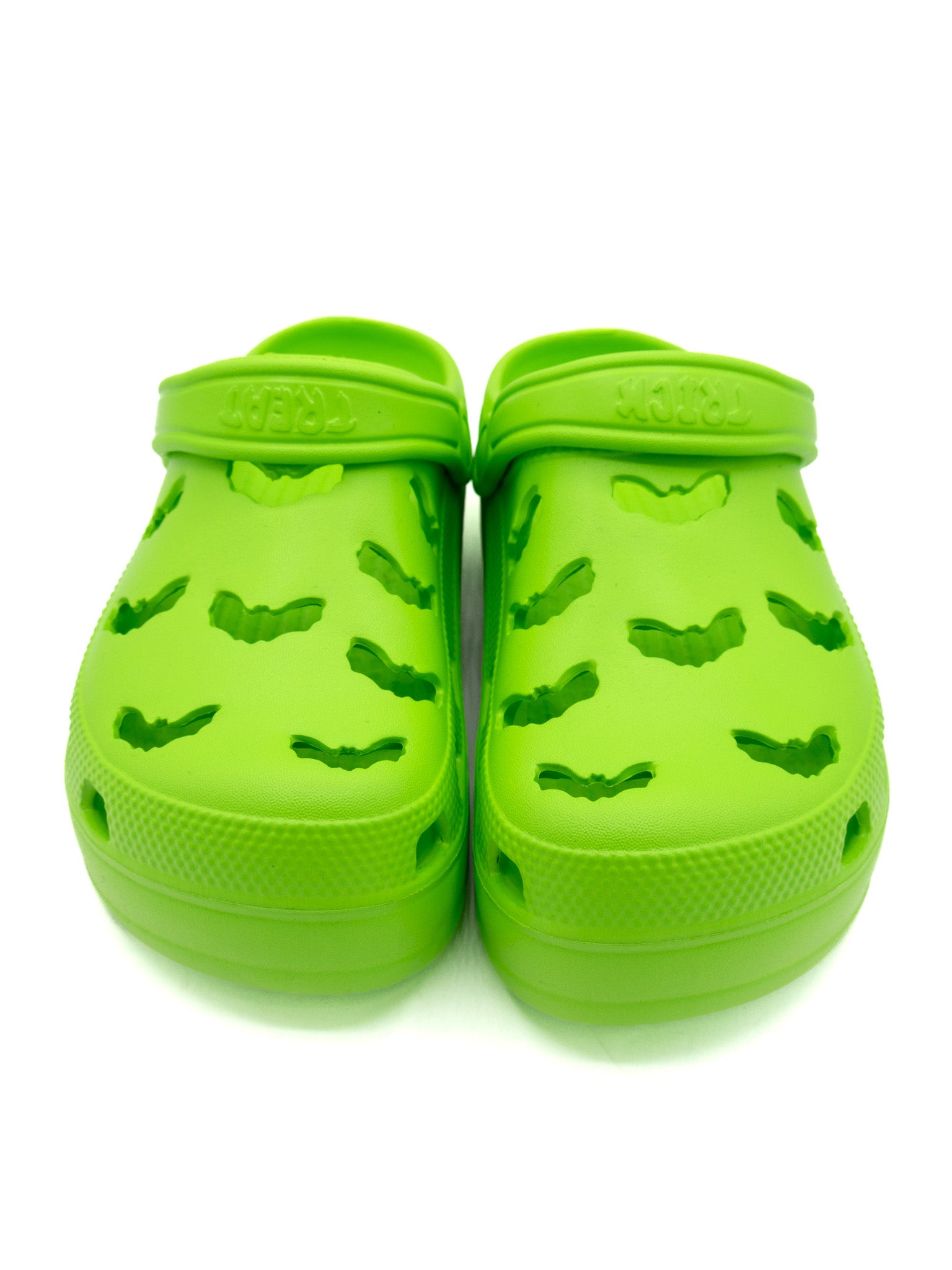 R.I.P.S. Bat Clogs- Neon Green STRANGE CVLT - Die With Your Boots On