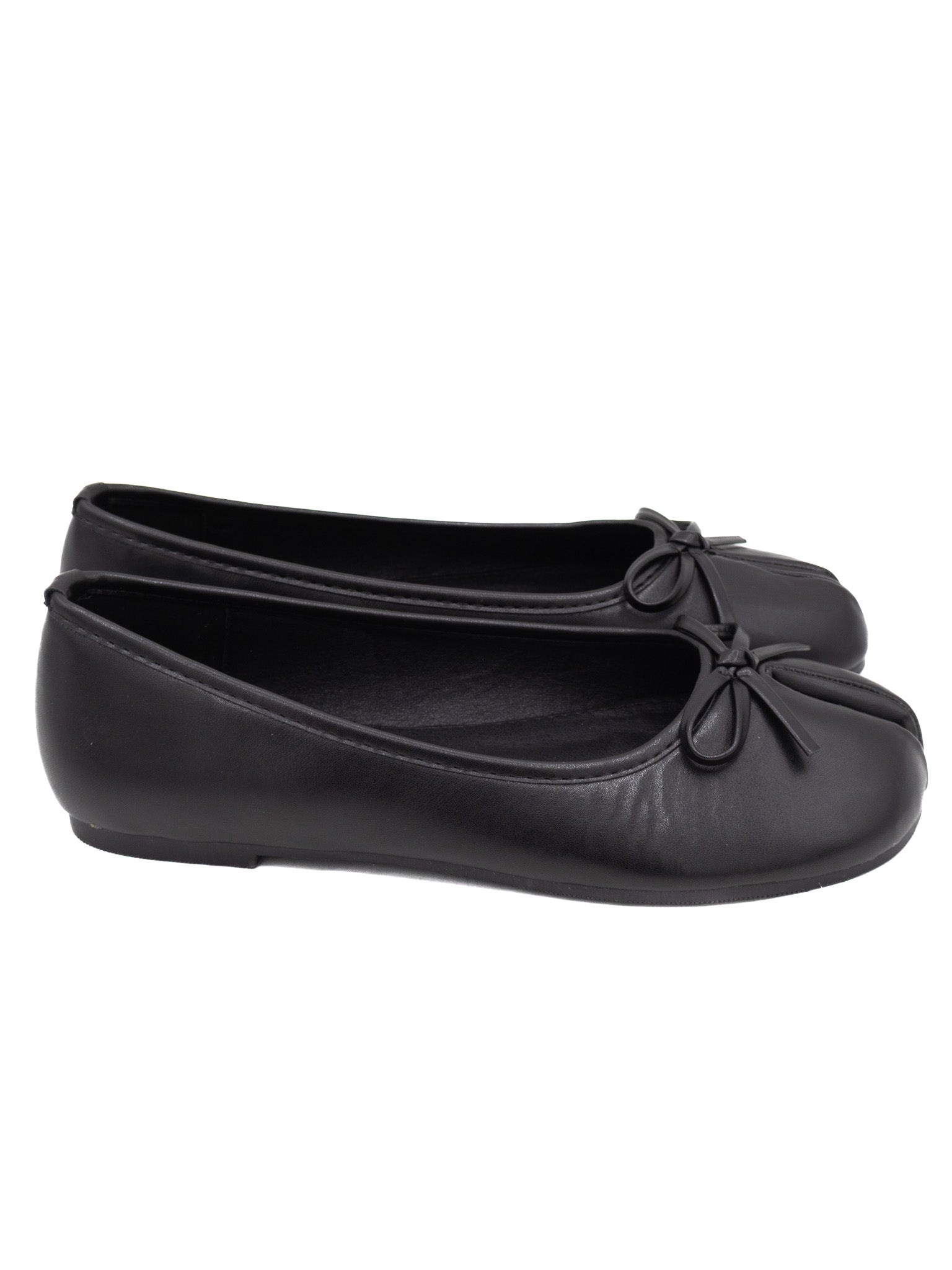 Krista Black Split-Toe Ballet Flats - Die With Your Boots On