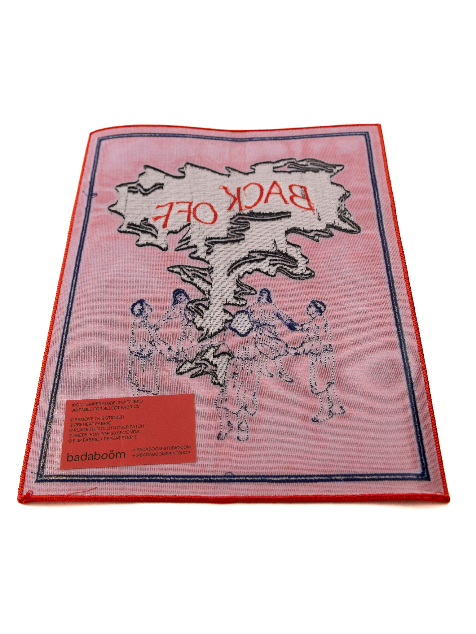 Back Off Embroidered Back Patch - Die With Your Boots On