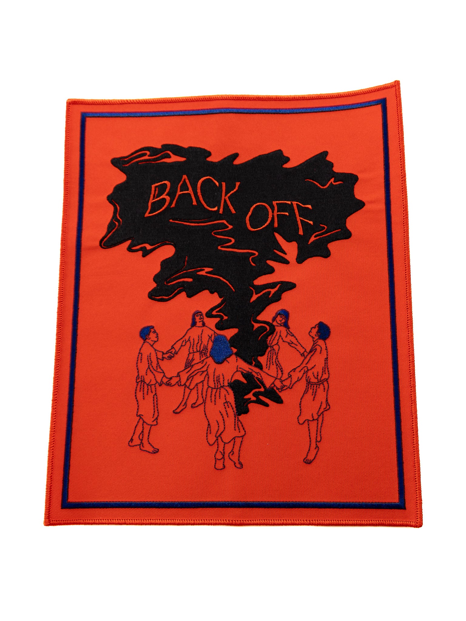 Back Off Embroidered Back Patch - Die With Your Boots On