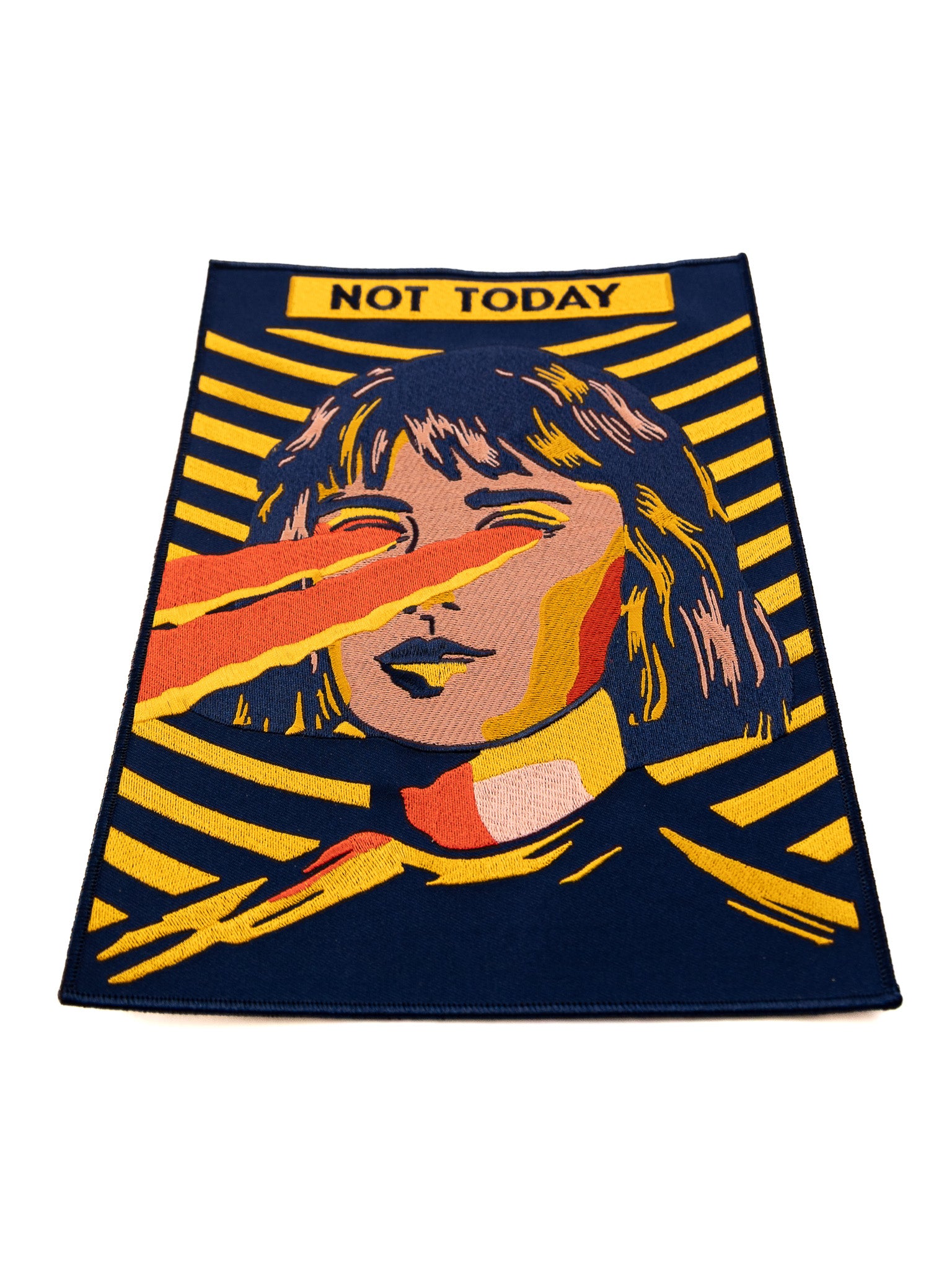 Not Today Embroidered Back Patch - Die With Your Boots On