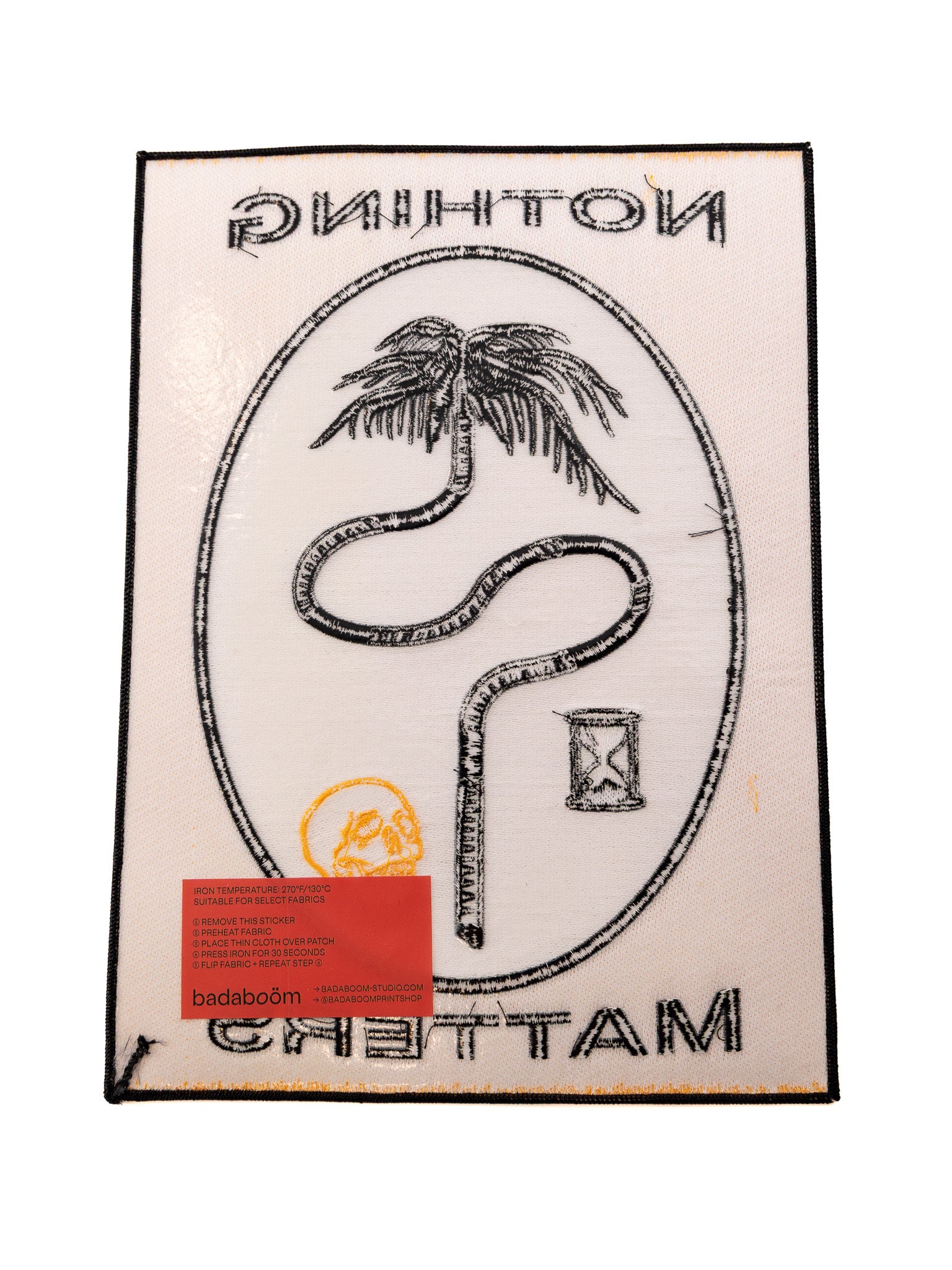 Nothing Matters Embroidered Back Patch - Die With Your Boots On