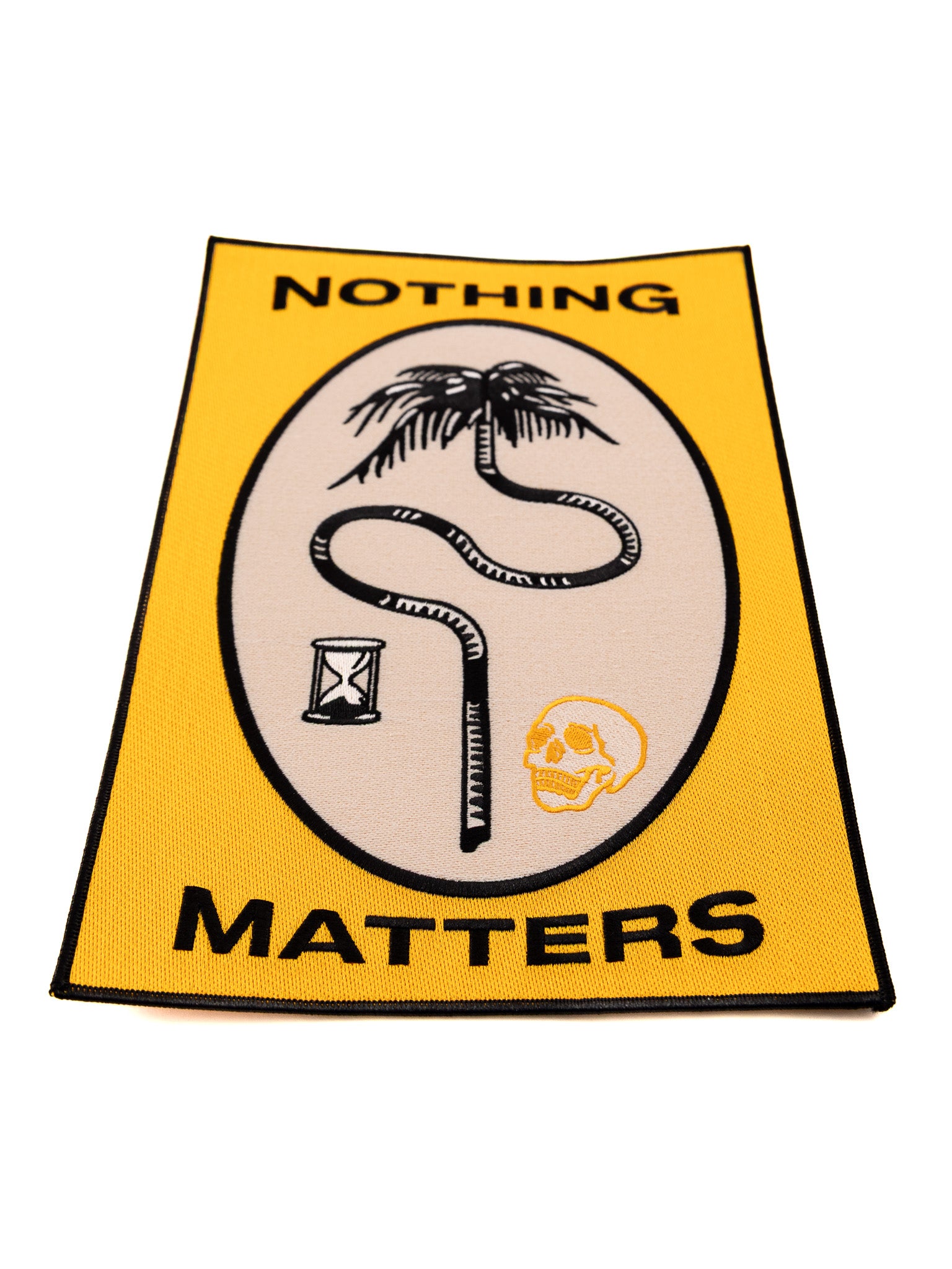 Nothing Matters Embroidered Back Patch - Die With Your Boots On