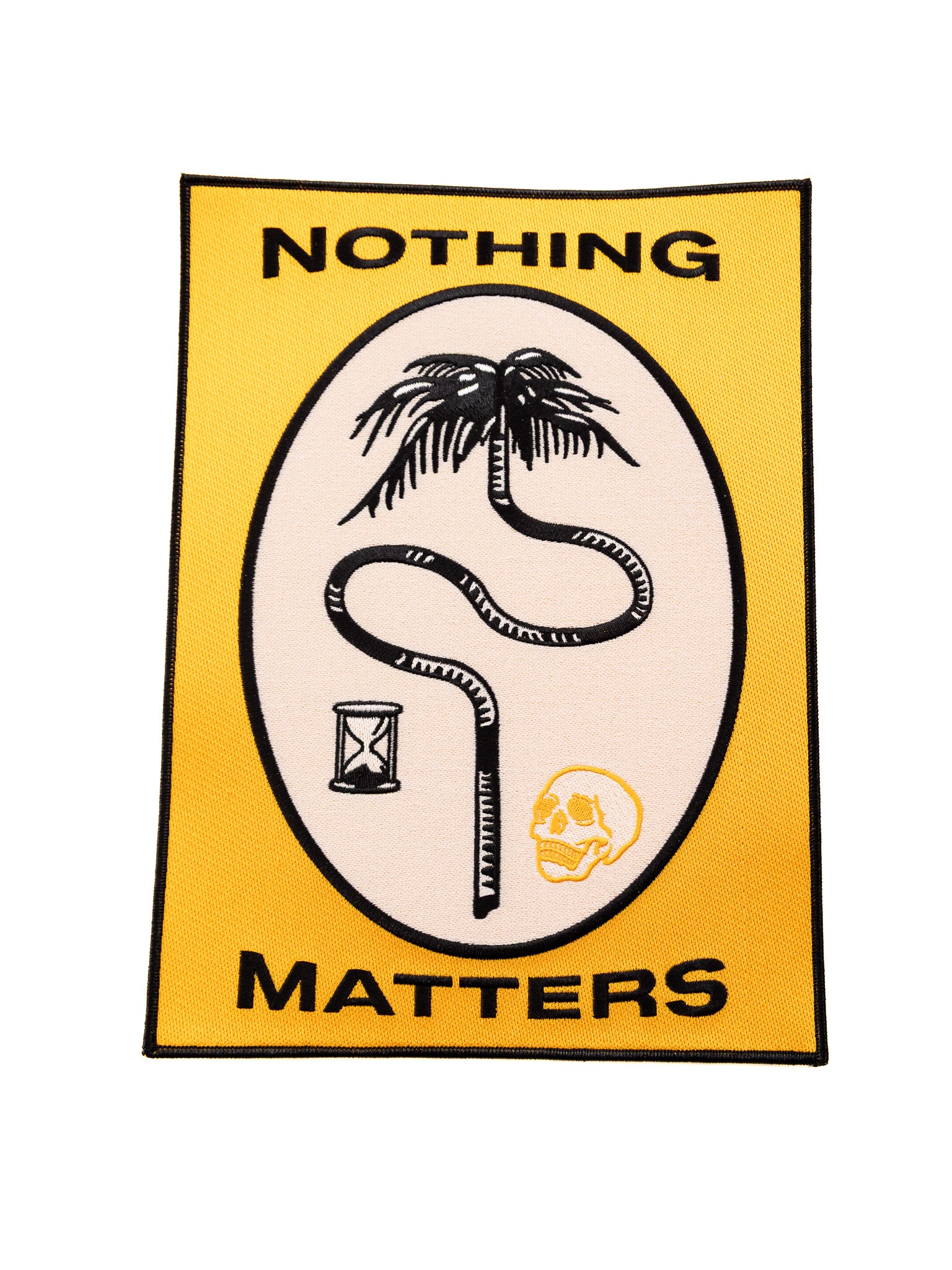 Nothing Matters Embroidered Back Patch - Die With Your Boots On