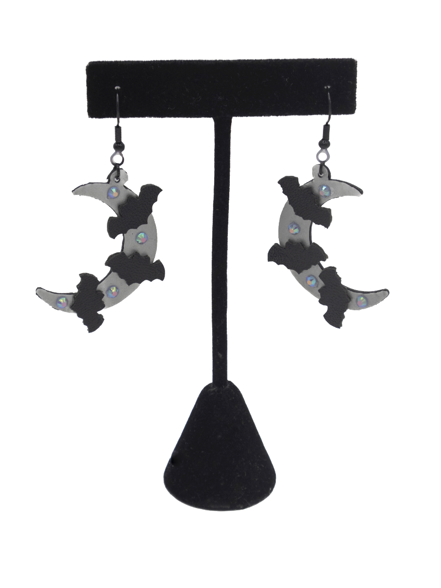 Nocturnal Bat Earrings HANDMADE - Die With Your Boots On