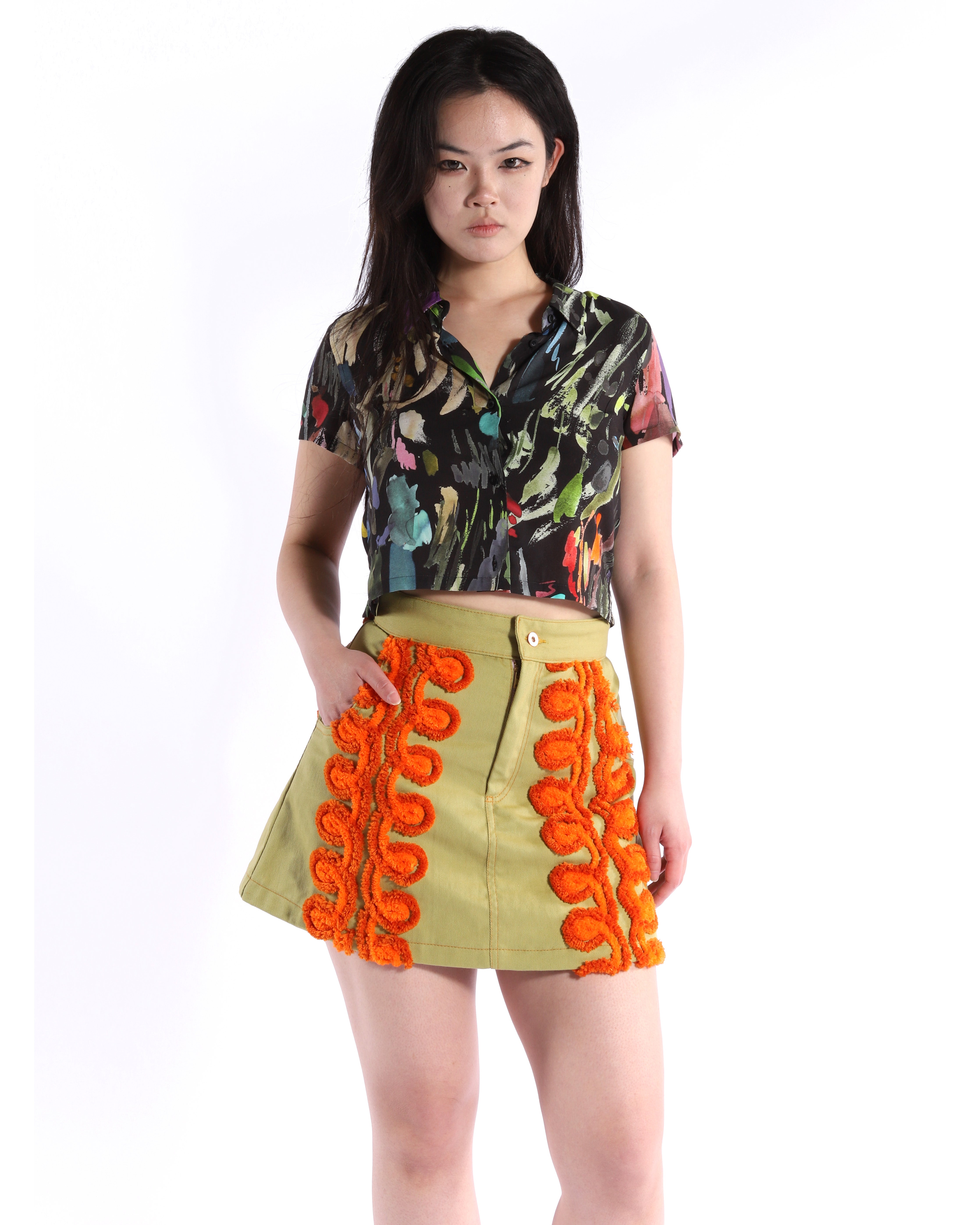 Brushstroke Blouse (SHIPS FROM PRETTY SNAKE, NOT AVAILABLE FOR PICKUP IN STORE) - Die With Your Boots On