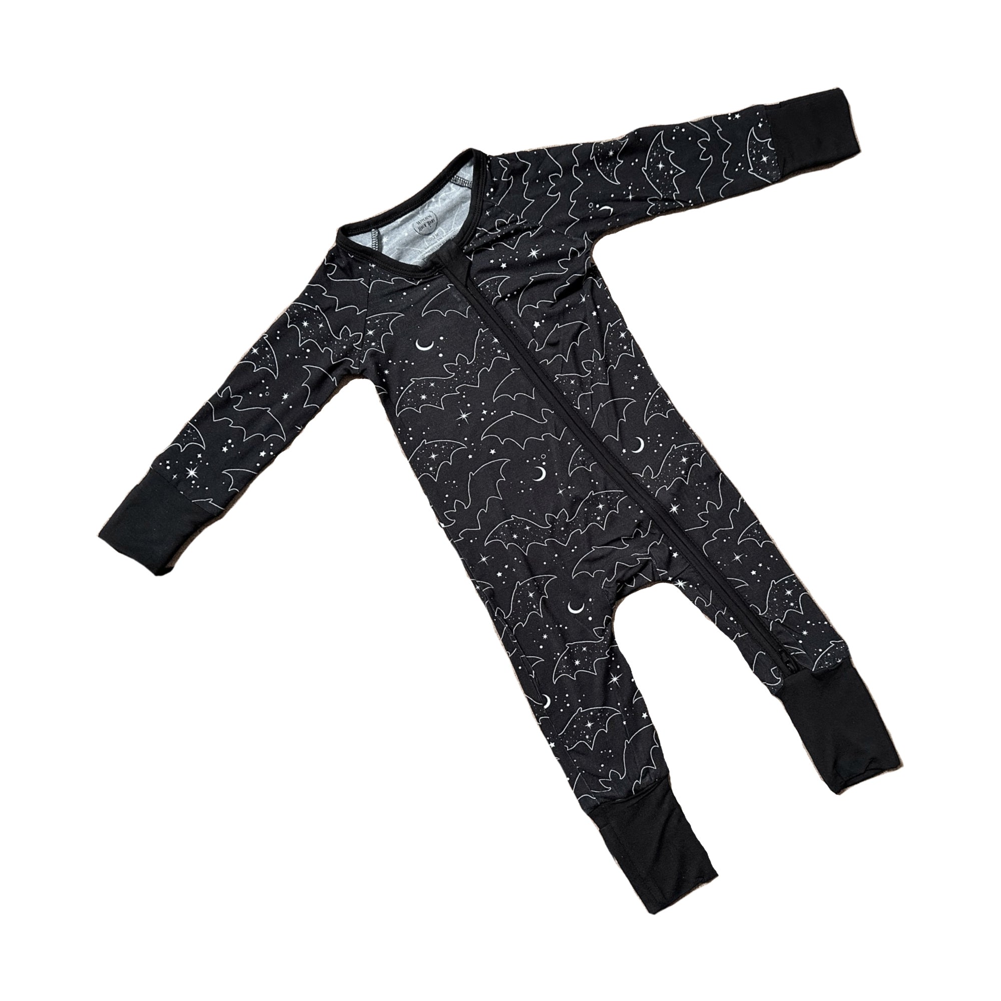 Celestial Bats Bamboo PJ Jumpsuit (Babies/Toddlers) (SHIPS FROM WITCHING HOUR BABY, NOT AVAILABLE FOR PICKUP IN STORE) - Die With Your Boots On