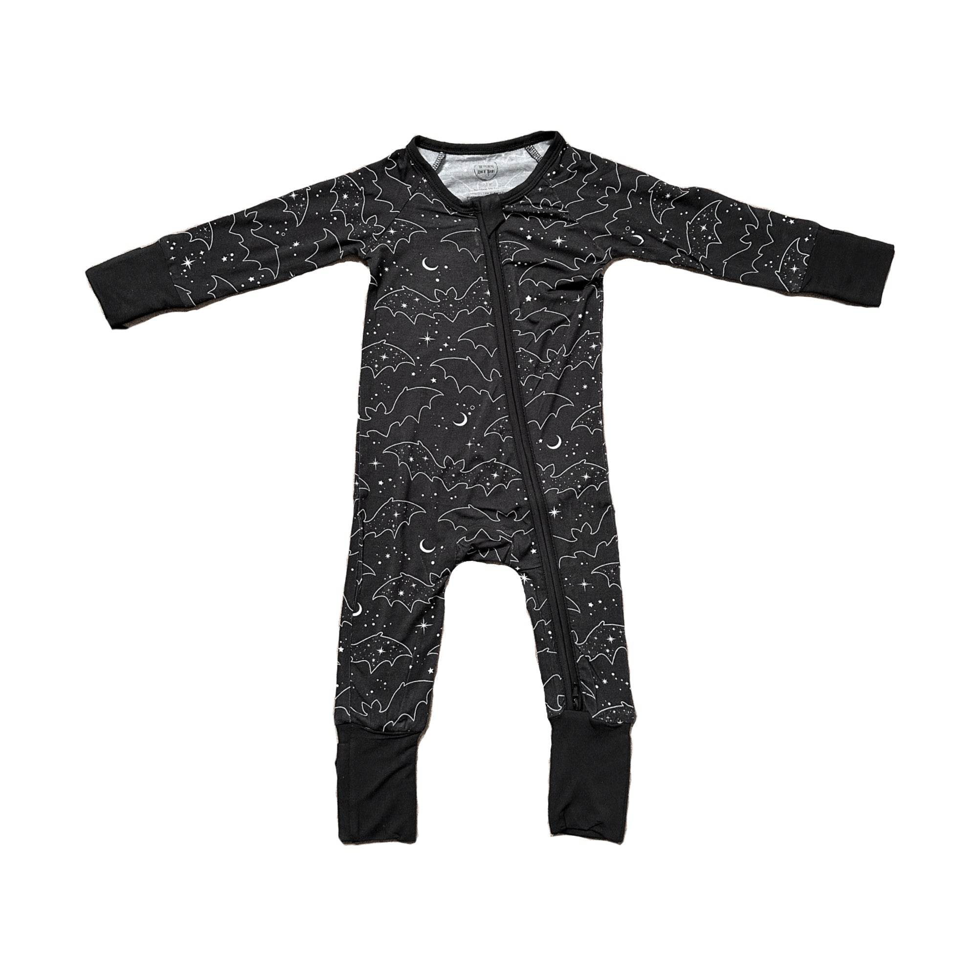 Celestial Bats Bamboo PJ Jumpsuit (Babies/Toddlers) (SHIPS FROM WITCHING HOUR BABY, NOT AVAILABLE FOR PICKUP IN STORE) - Die With Your Boots On