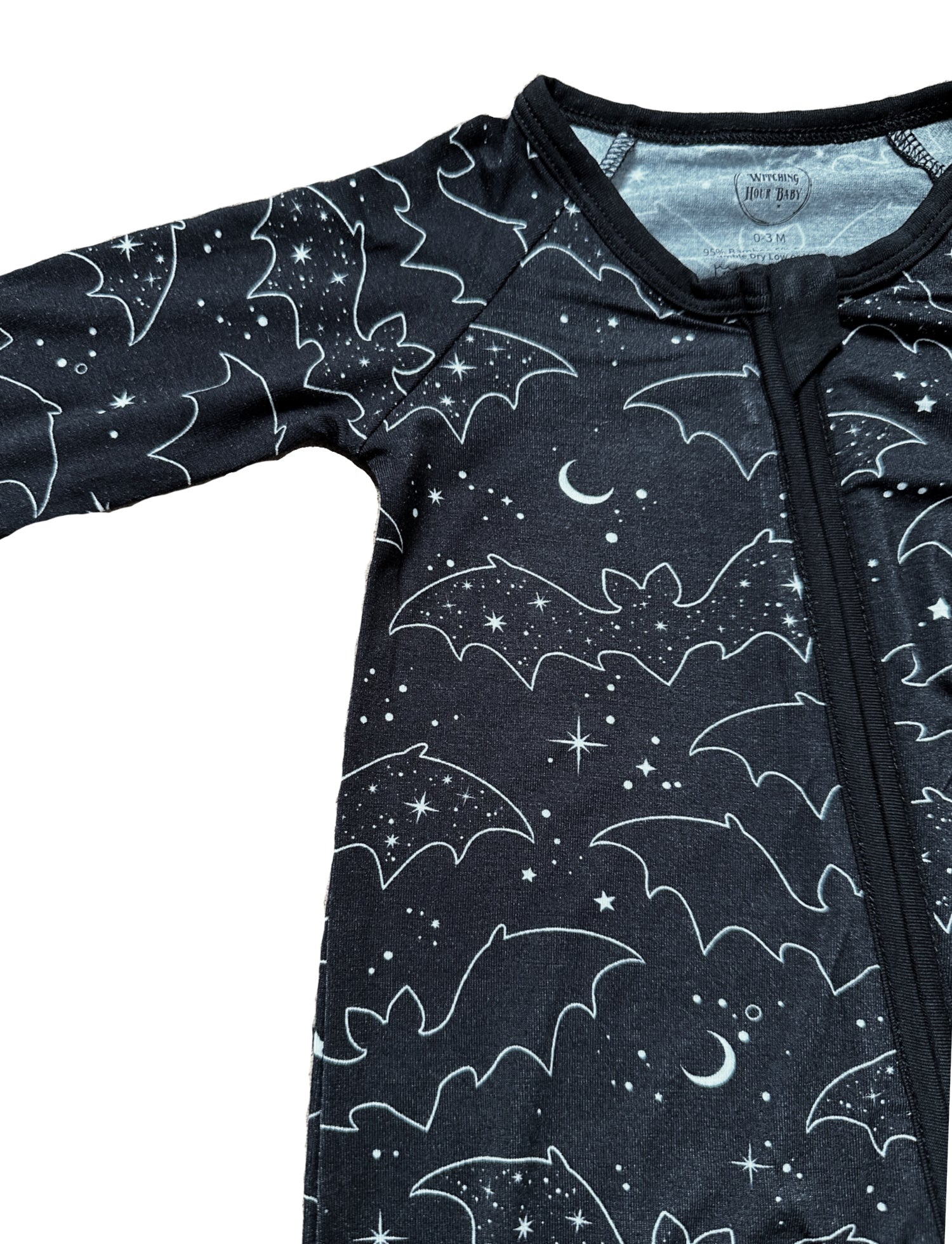 Celestial Bats Bamboo PJ Jumpsuit (Babies/Toddlers) (SHIPS FROM WITCHING HOUR BABY, NOT AVAILABLE FOR PICKUP IN STORE) - Die With Your Boots On
