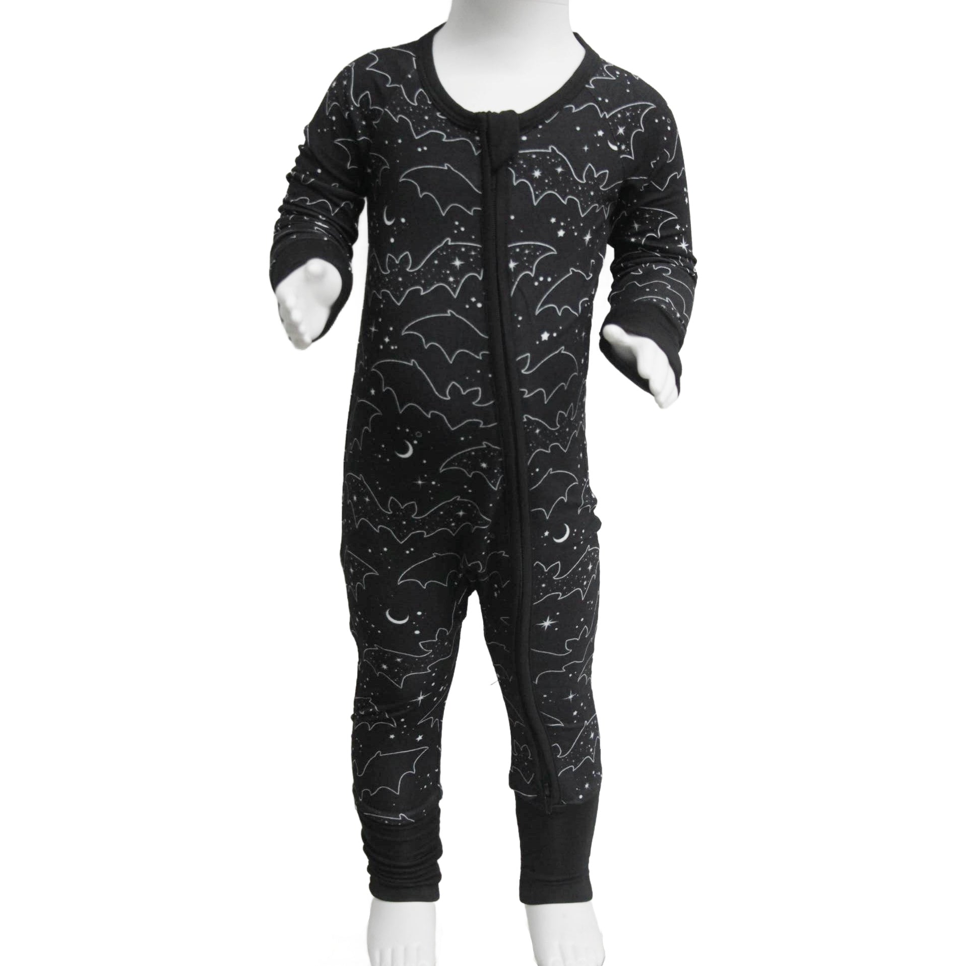Celestial Bats Bamboo PJ Jumpsuit (Babies/Toddlers) (SHIPS FROM WITCHING HOUR BABY, NOT AVAILABLE FOR PICKUP IN STORE) - Die With Your Boots On