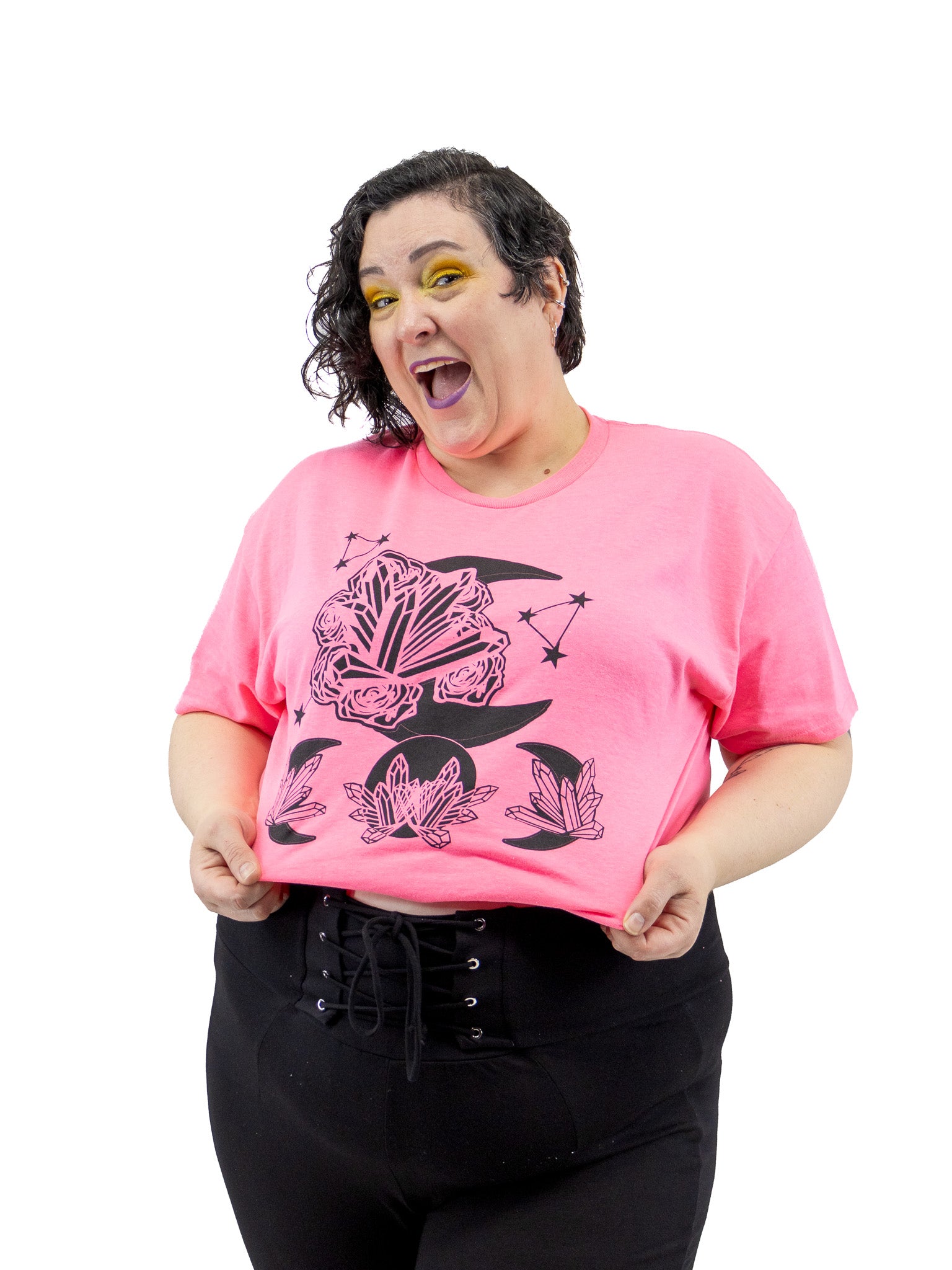 Crystal Moon & Stars T-Shirt - Die With Your Boots On