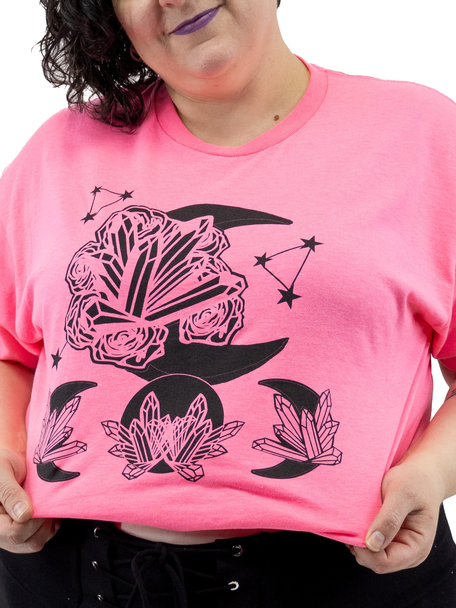Crystal Moon & Stars T-Shirt - Die With Your Boots On