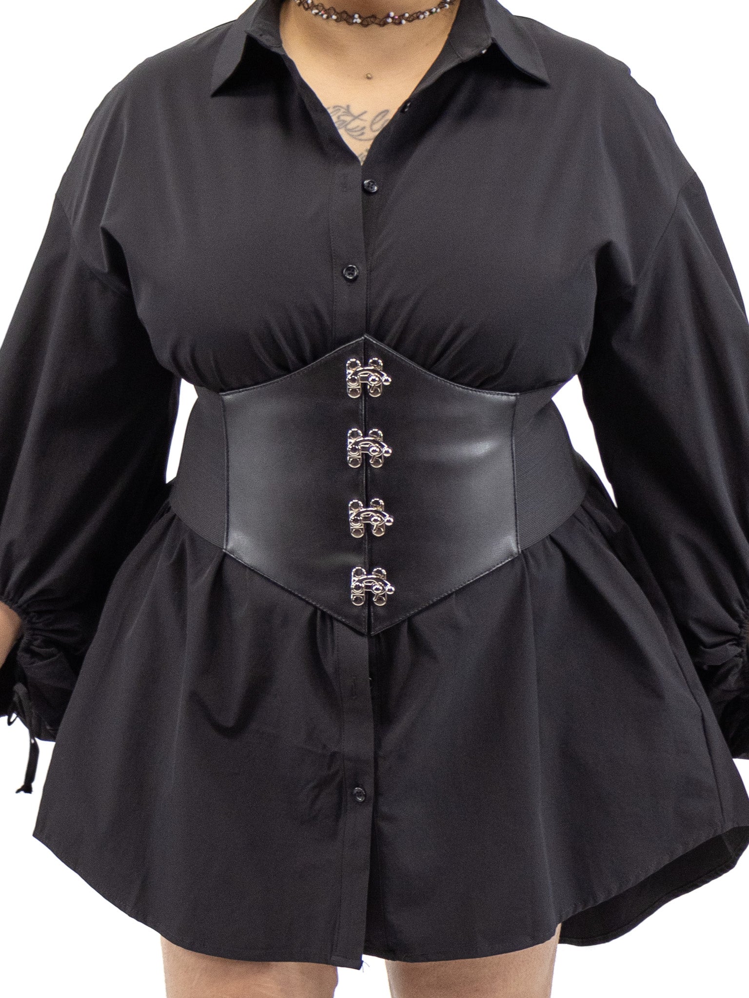 Jacquetta Silver Clasp Corset Belt - Die With Your Boots On