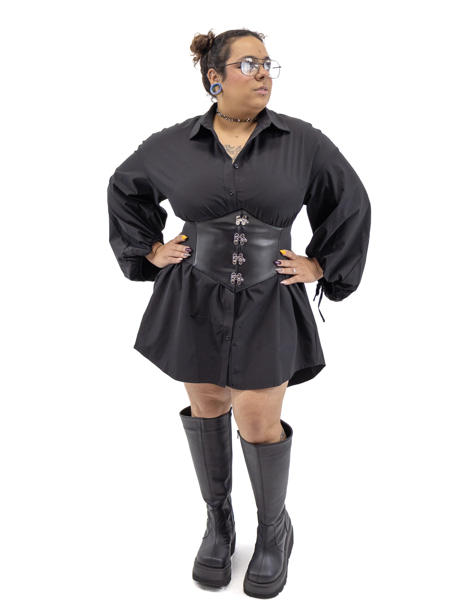 Jacquetta Silver Clasp Corset Belt - Die With Your Boots On
