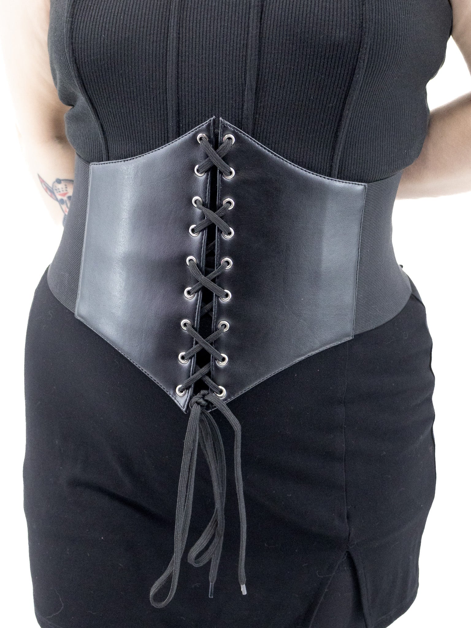 Sparrow Front Lacing Corset Belt - Die With Your Boots On