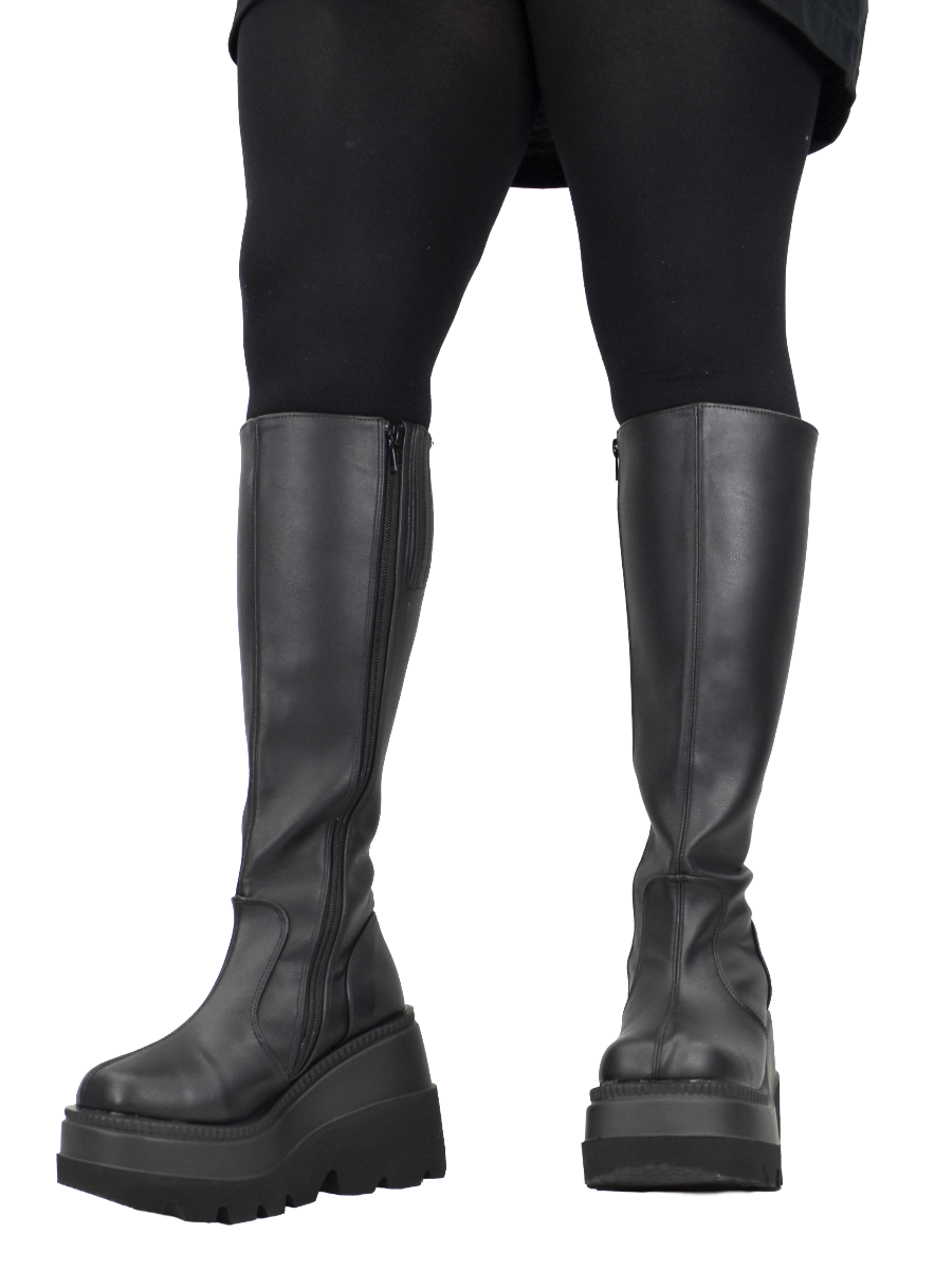 Fortitude Platform Boot (Wide Calf) DEMONIA - Die With Your Boots On