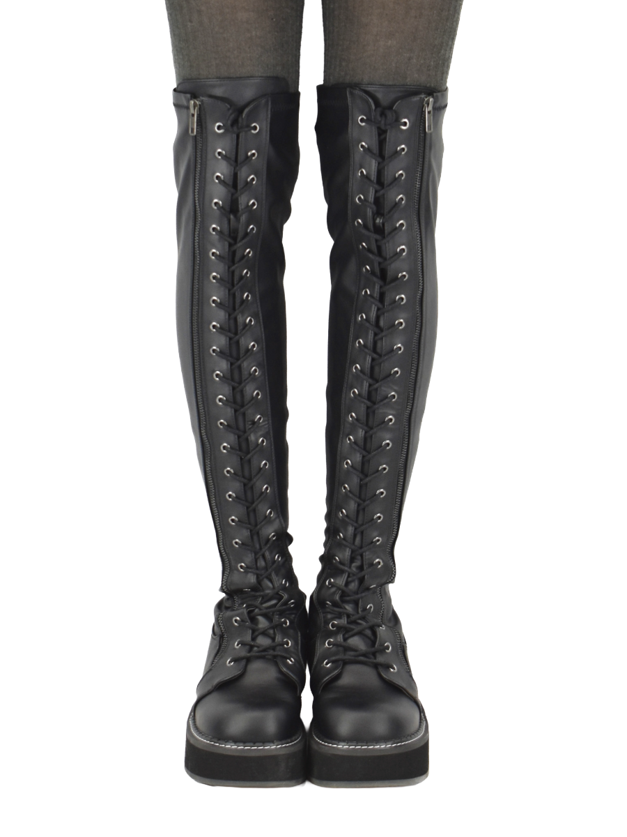 Tank Girl Thigh High Boot DEMONIA - Die With Your Boots On