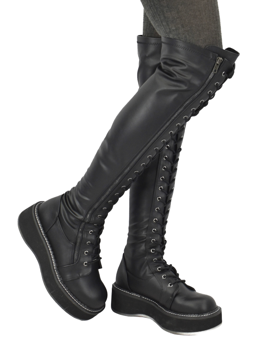 Tank Girl Thigh High Boot DEMONIA - Die With Your Boots On
