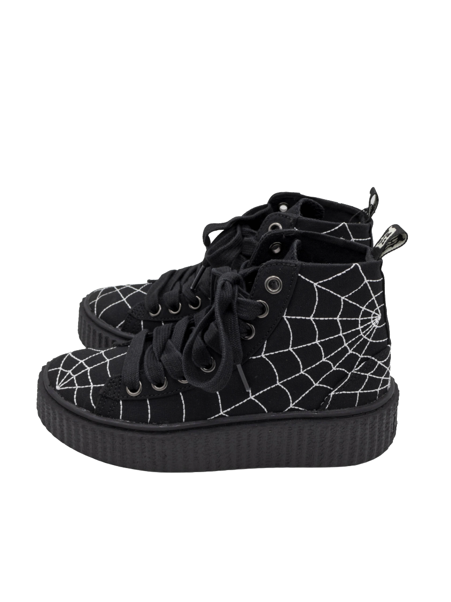 Webslinger Creeper High Tops DEMONIA - Die With Your Boots On