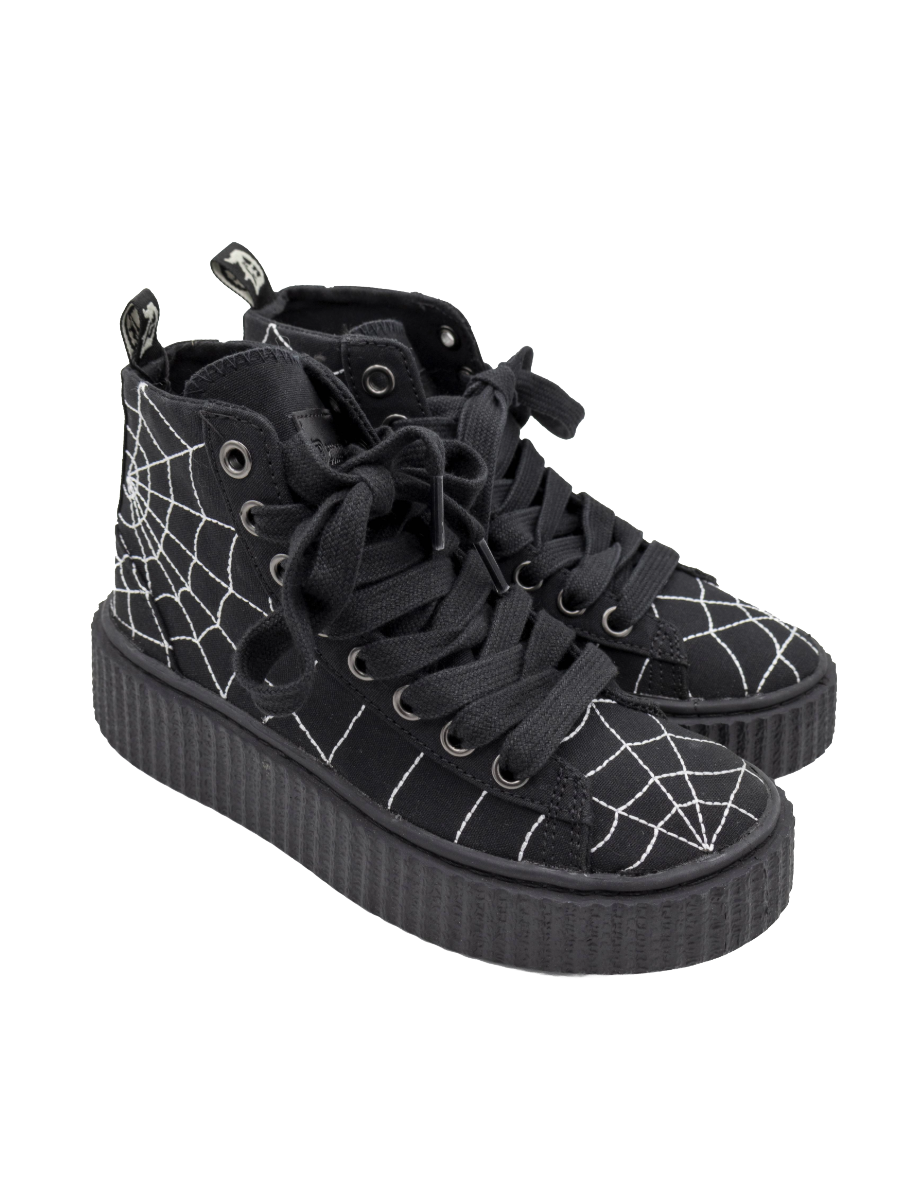 Webslinger Creeper High Tops DEMONIA - Die With Your Boots On