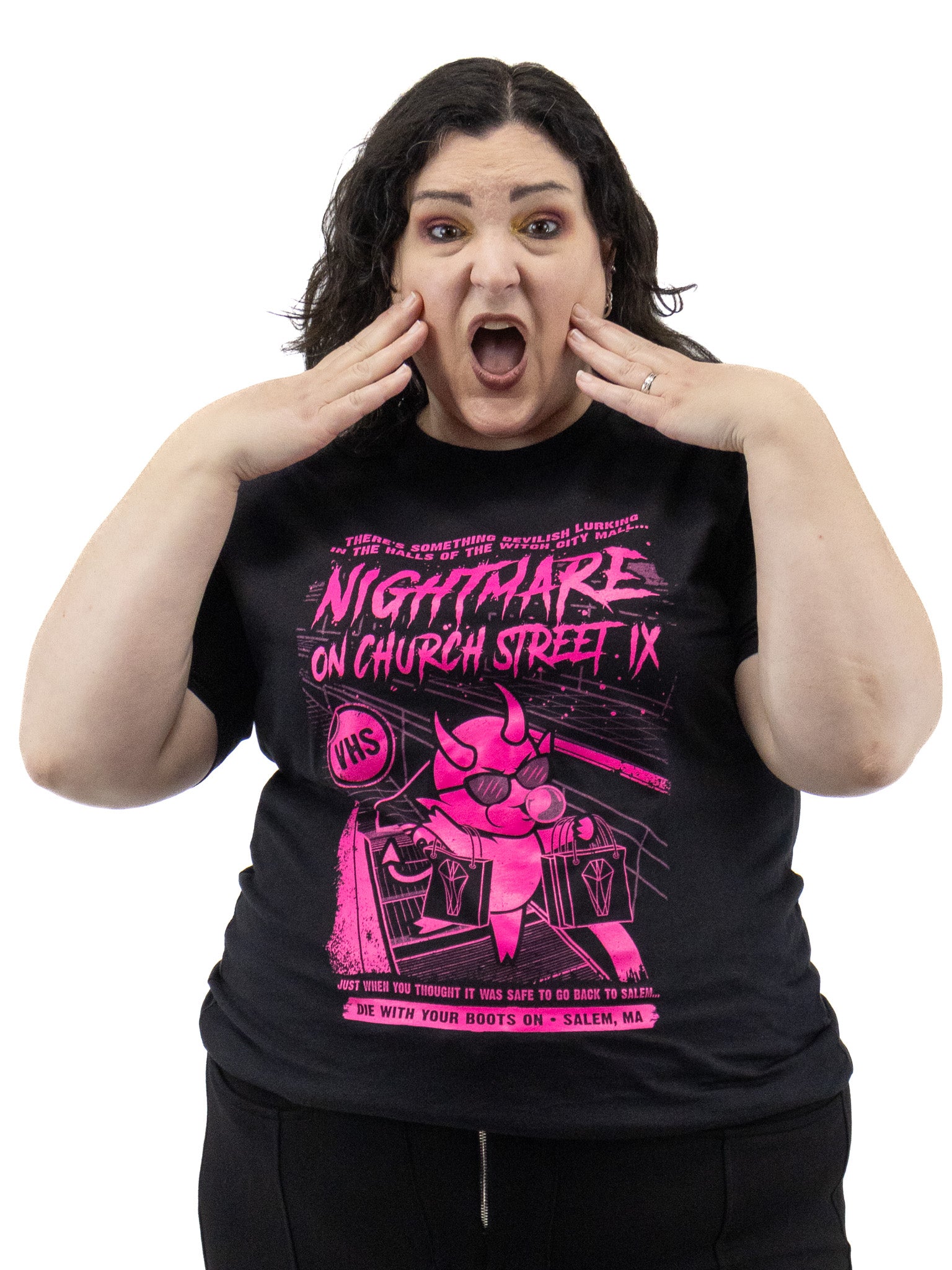 Nightmare on Church St VHS T-Shirt - Die With Your Boots On