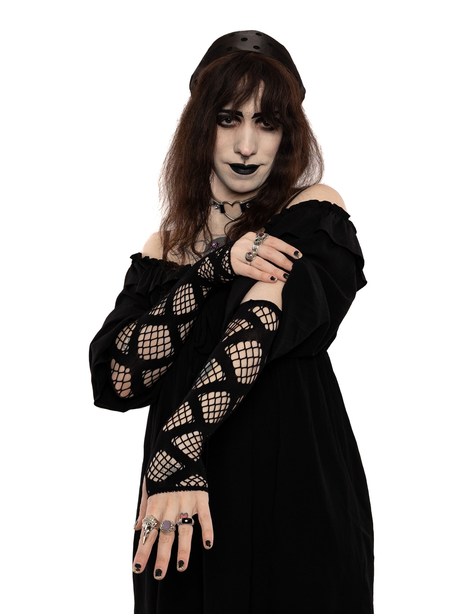 Fishnet Wrap Armwarmers - Die With Your Boots On