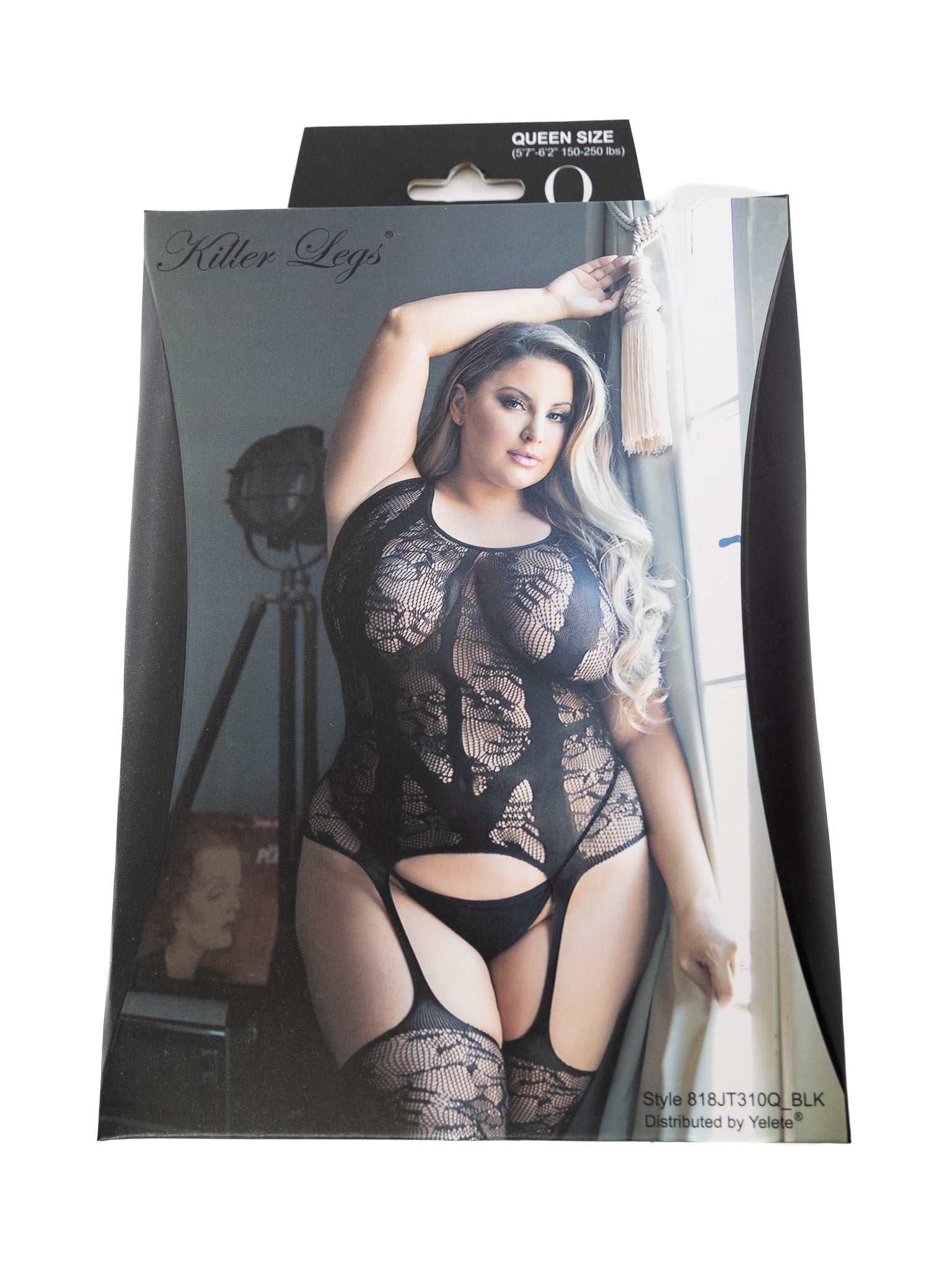 Contrast Fishnet Halter Bodystocking - Die With Your Boots On