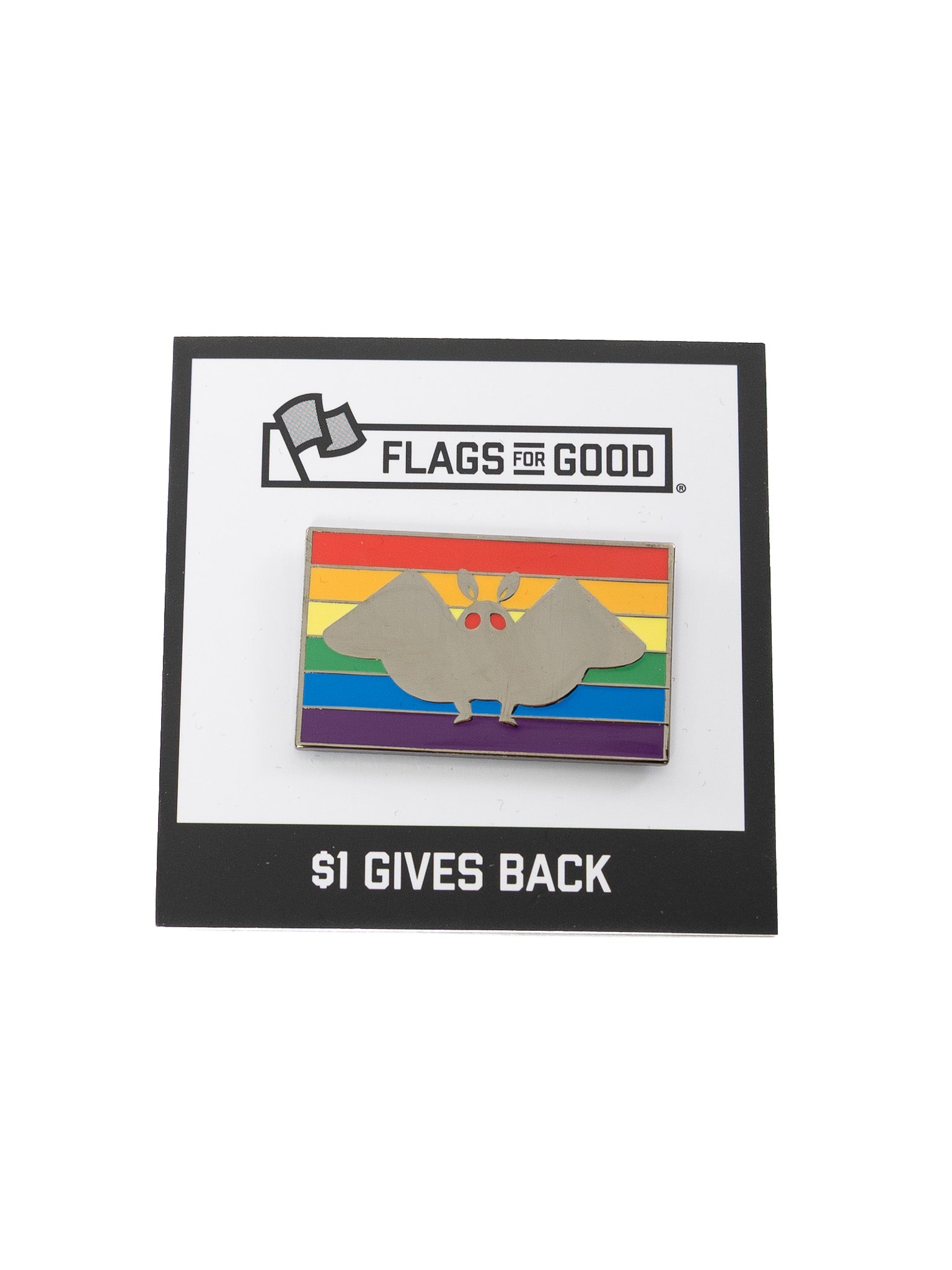Mothman Pride Enamel Pin - Die With Your Boots On