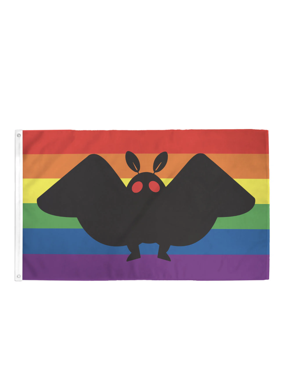 Mothman Rainbow Pride Flag - Die With Your Boots On