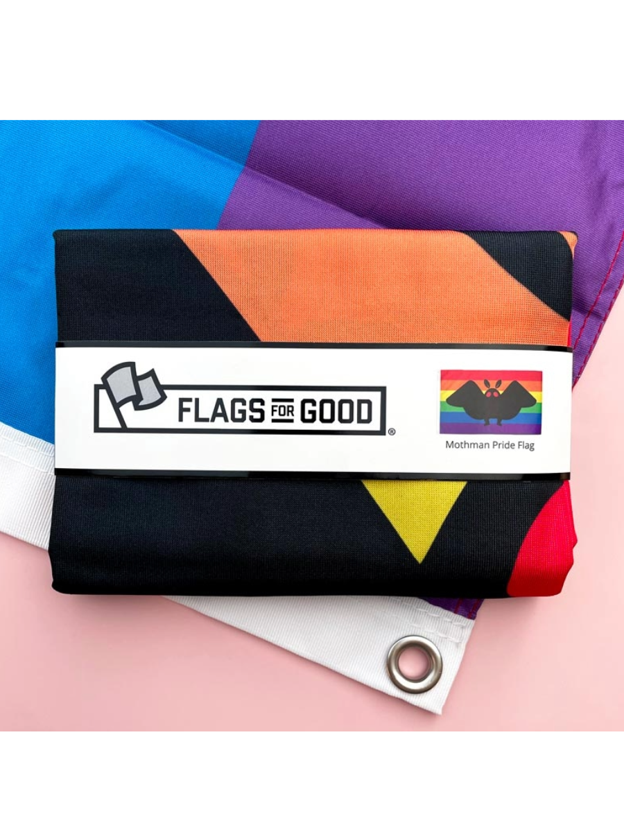 Mothman Rainbow Pride Flag - Die With Your Boots On