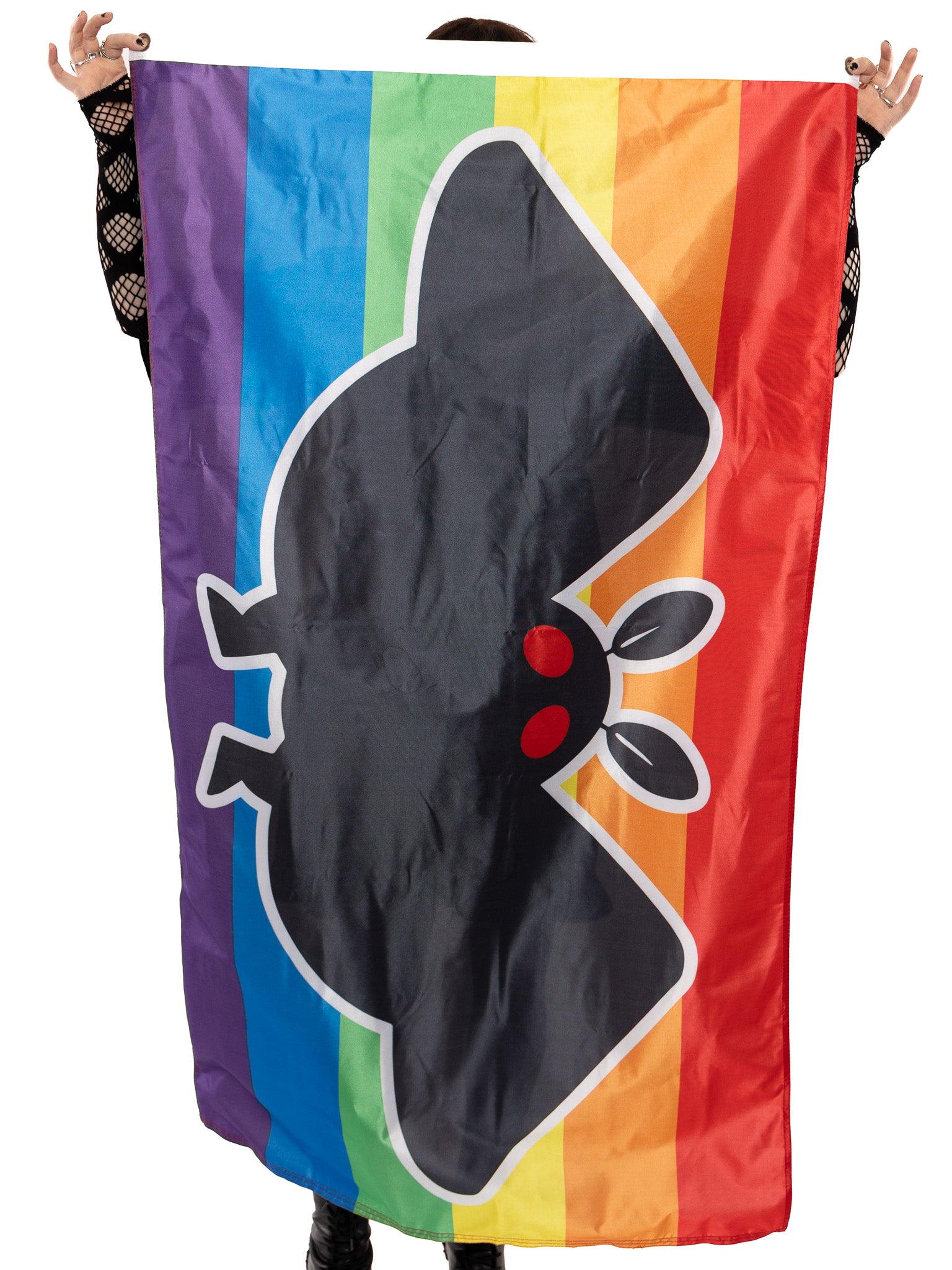 Mothman Rainbow Pride Flag - Die With Your Boots On