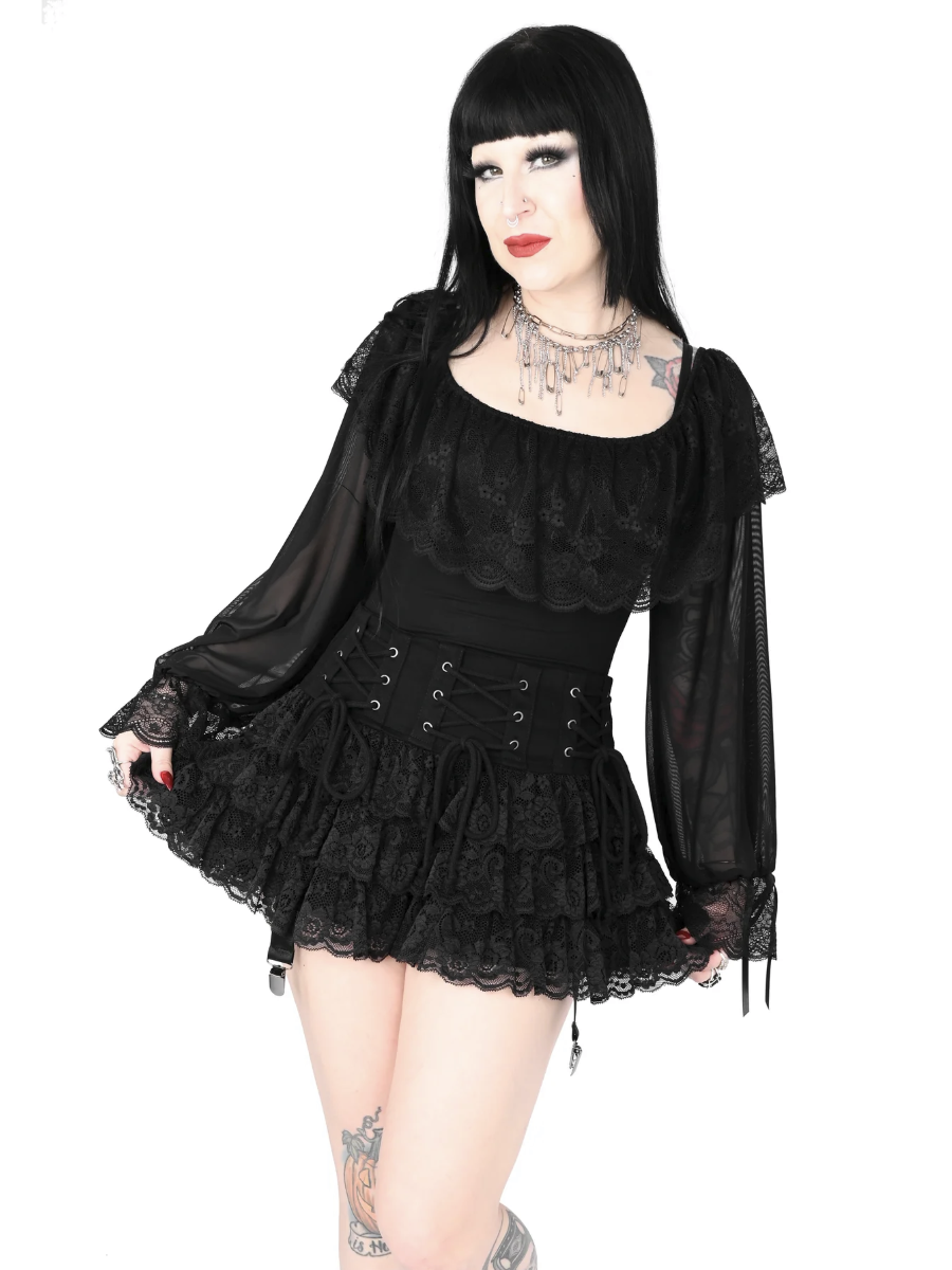 Gia Garter Skirt FOXBLOOD - Die With Your Boots On
