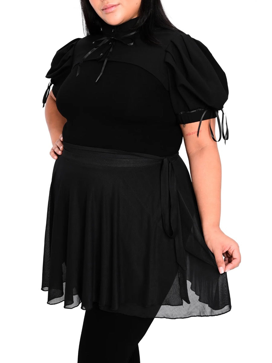 Mesh Ballet Wrap Skirt FOXBLOOD - Die With Your Boots On