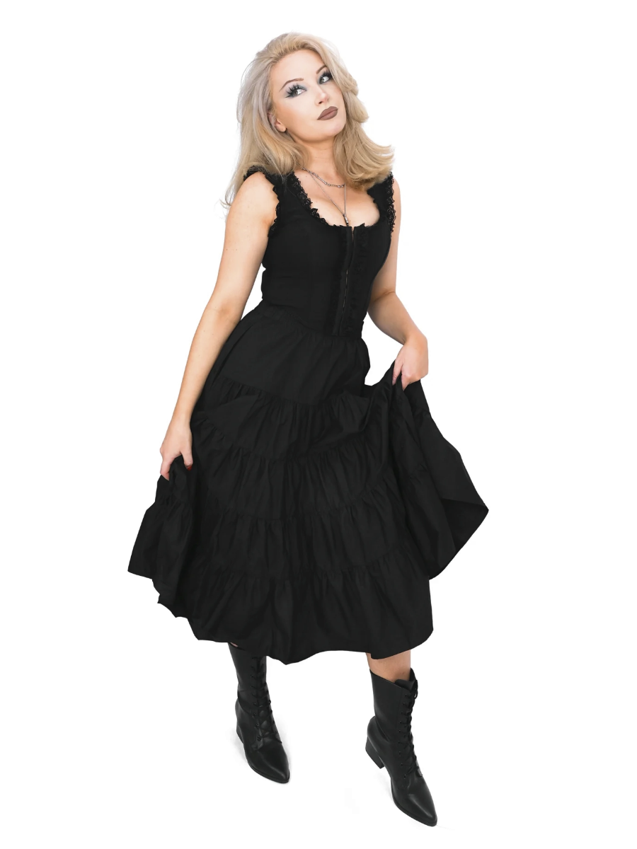 Renata Tiered Midi Skirt FOXBLOOD - Die With Your Boots On