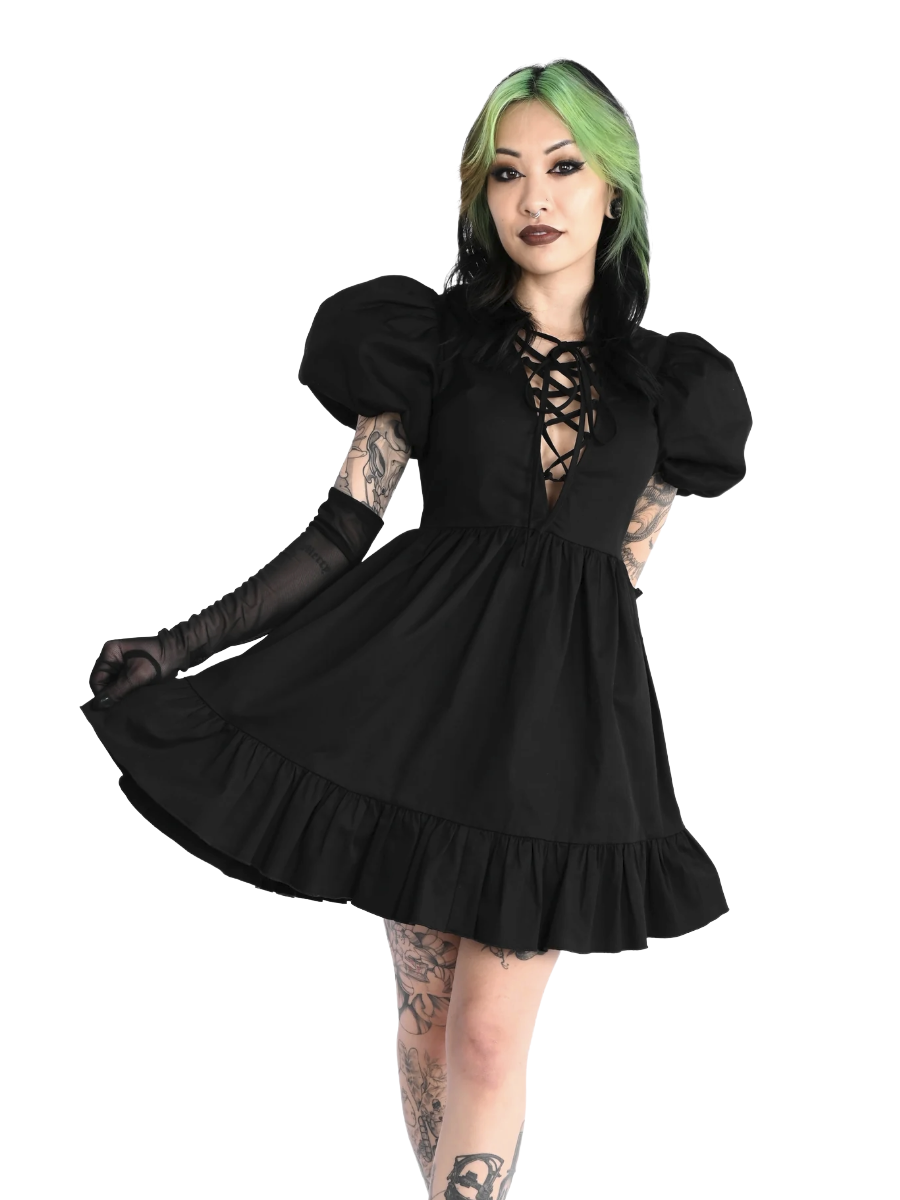 Abby Puff Sleeve Dress FOXBLOOD - Die With Your Boots On