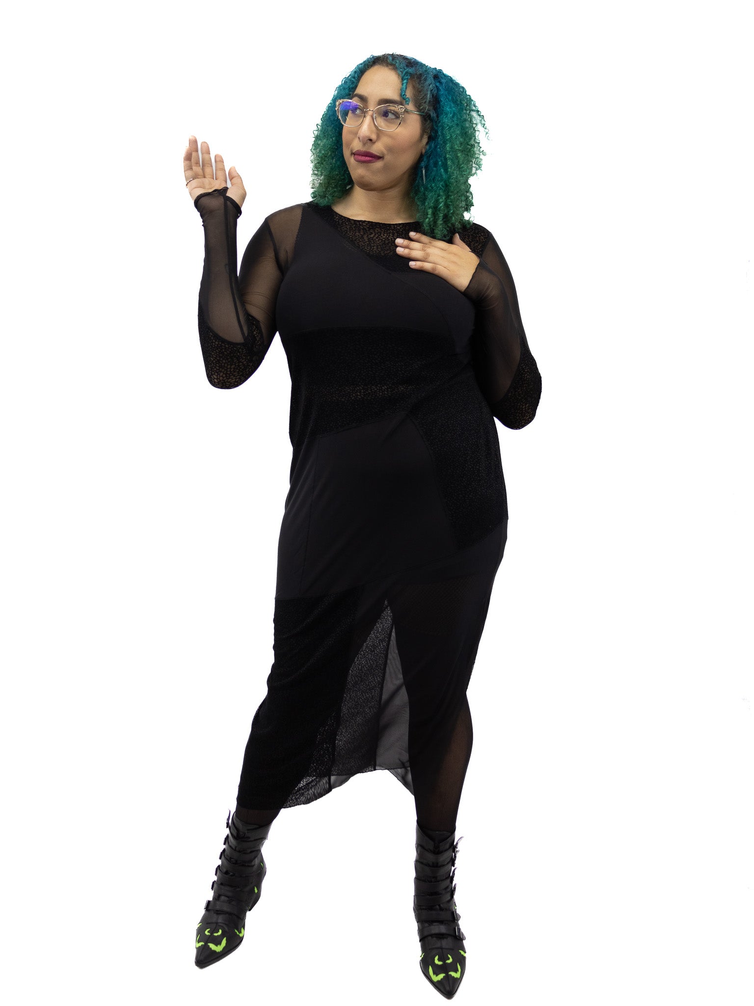 Sally Mesh Dress FOXBLOOD (NO RESTOCKS!) - Die With Your Boots On