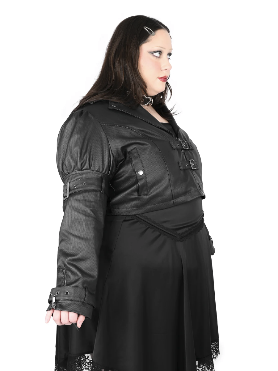 Meadow Puff Sleeve Moto Jacket FOXBLOOD - Die With Your Boots On