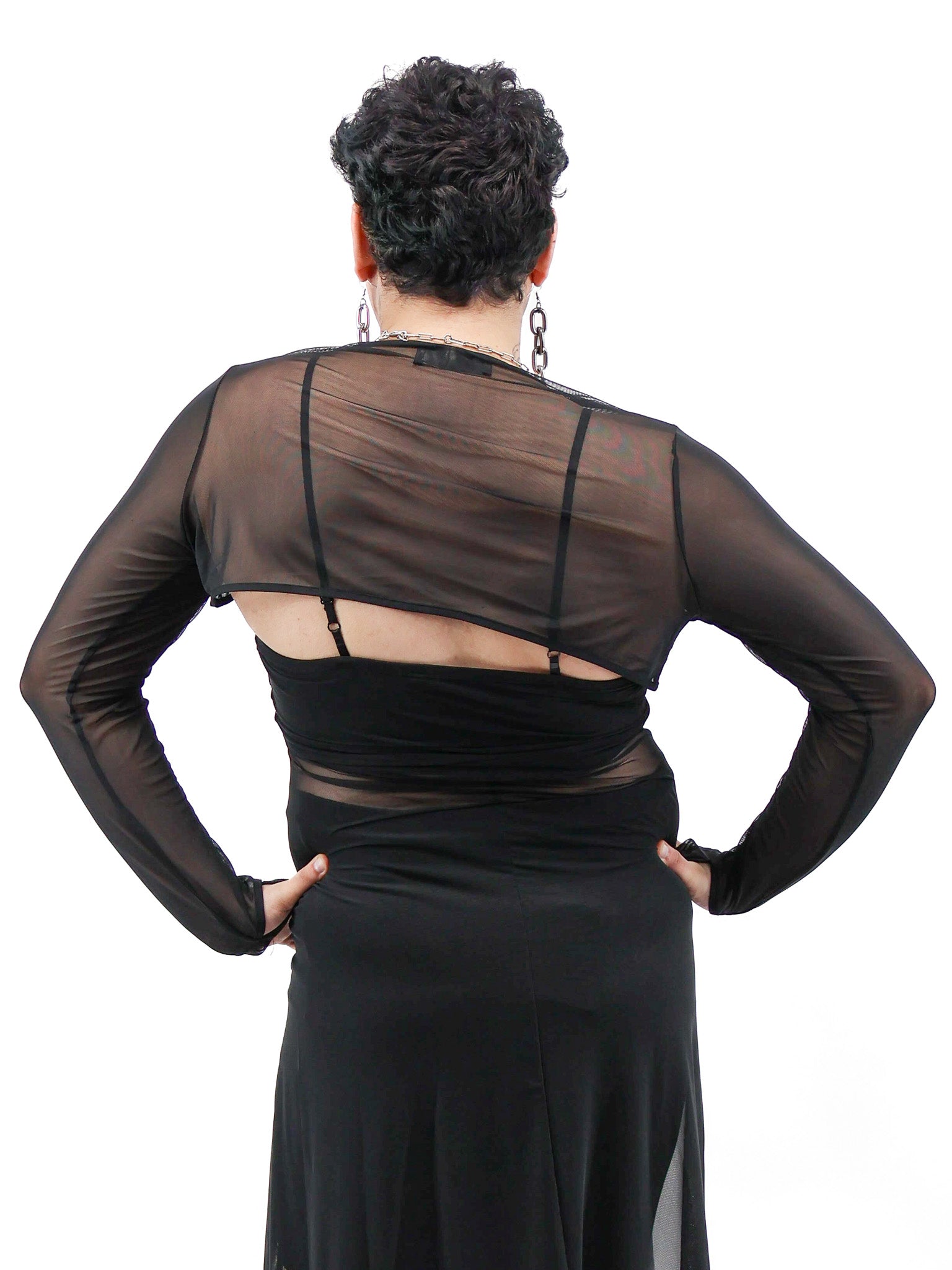 Signature Mesh Thumbhole Bolero FOXBLOOD - Die With Your Boots On